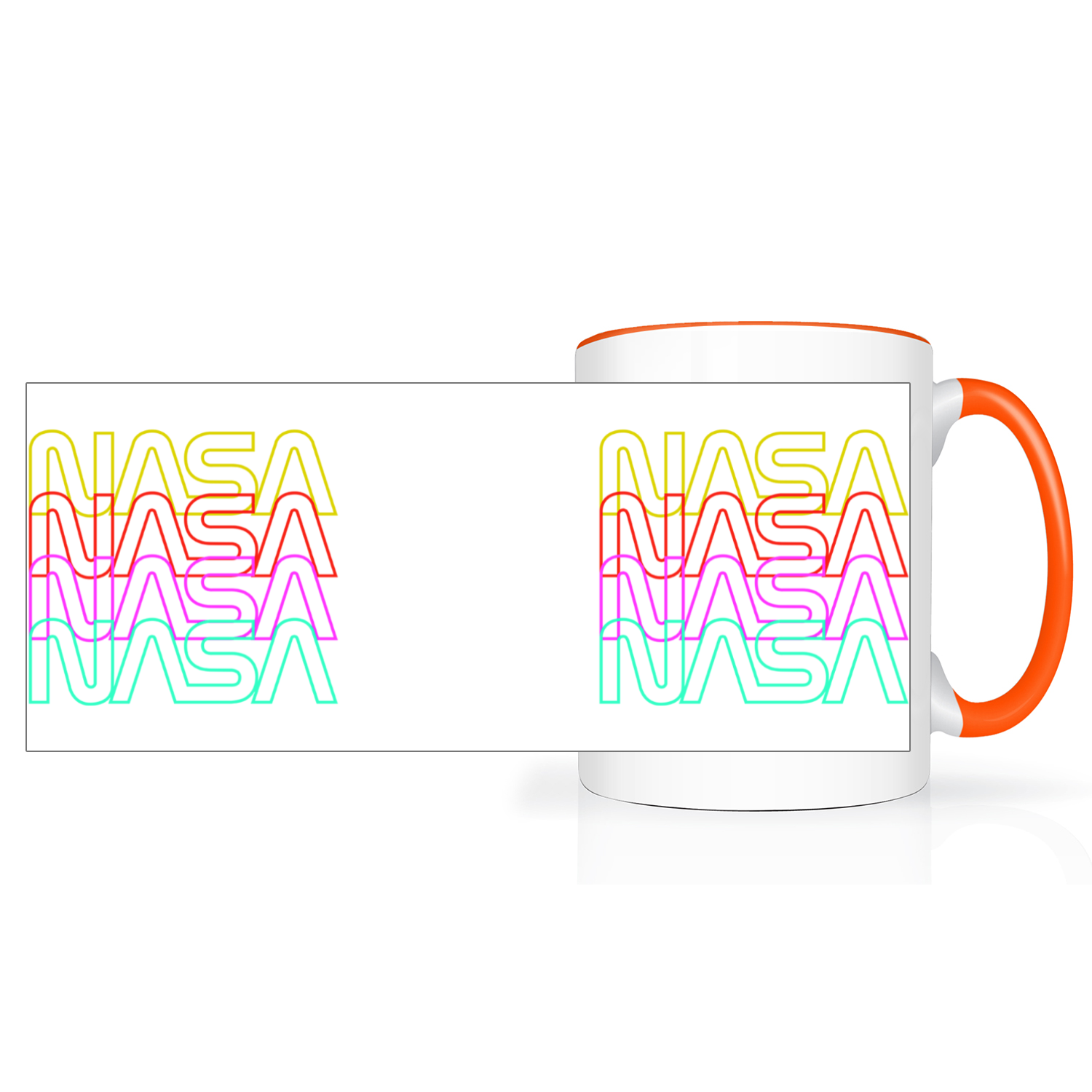 NASA Worm 2 Tone 15oz Mug