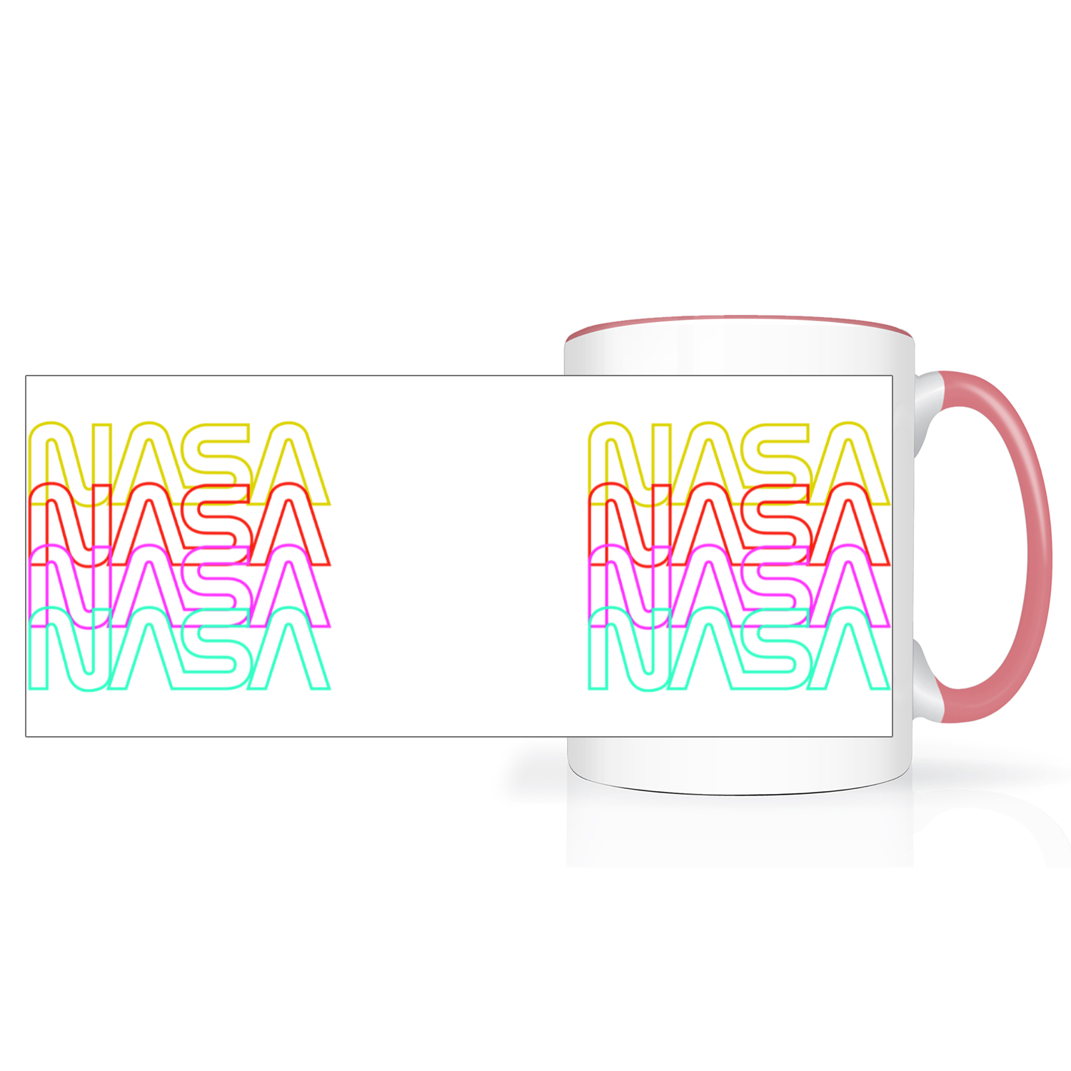 NASA Worm 2 Tone 15oz Mug