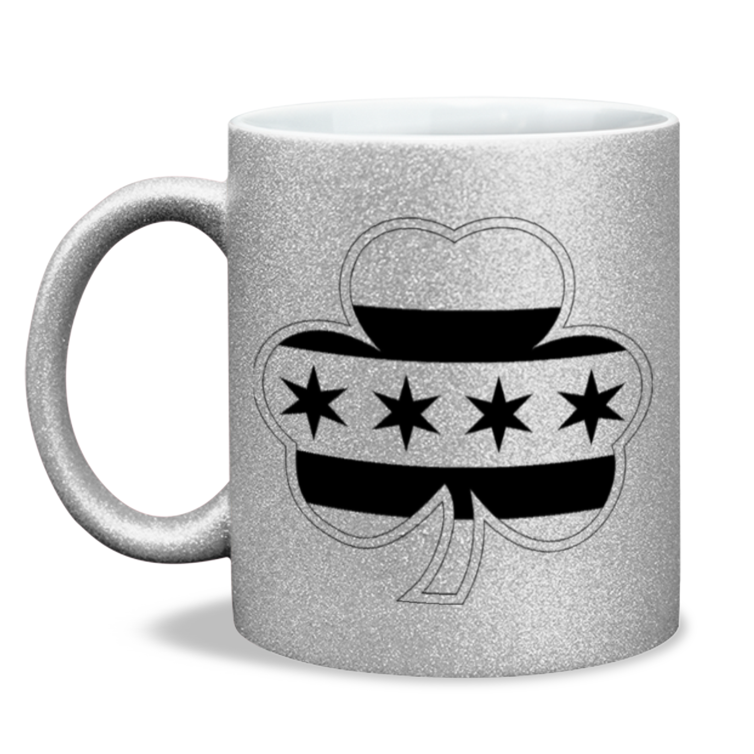 Chicago flag Shamrock St. Patty’s 11oz Sparkling Mug
