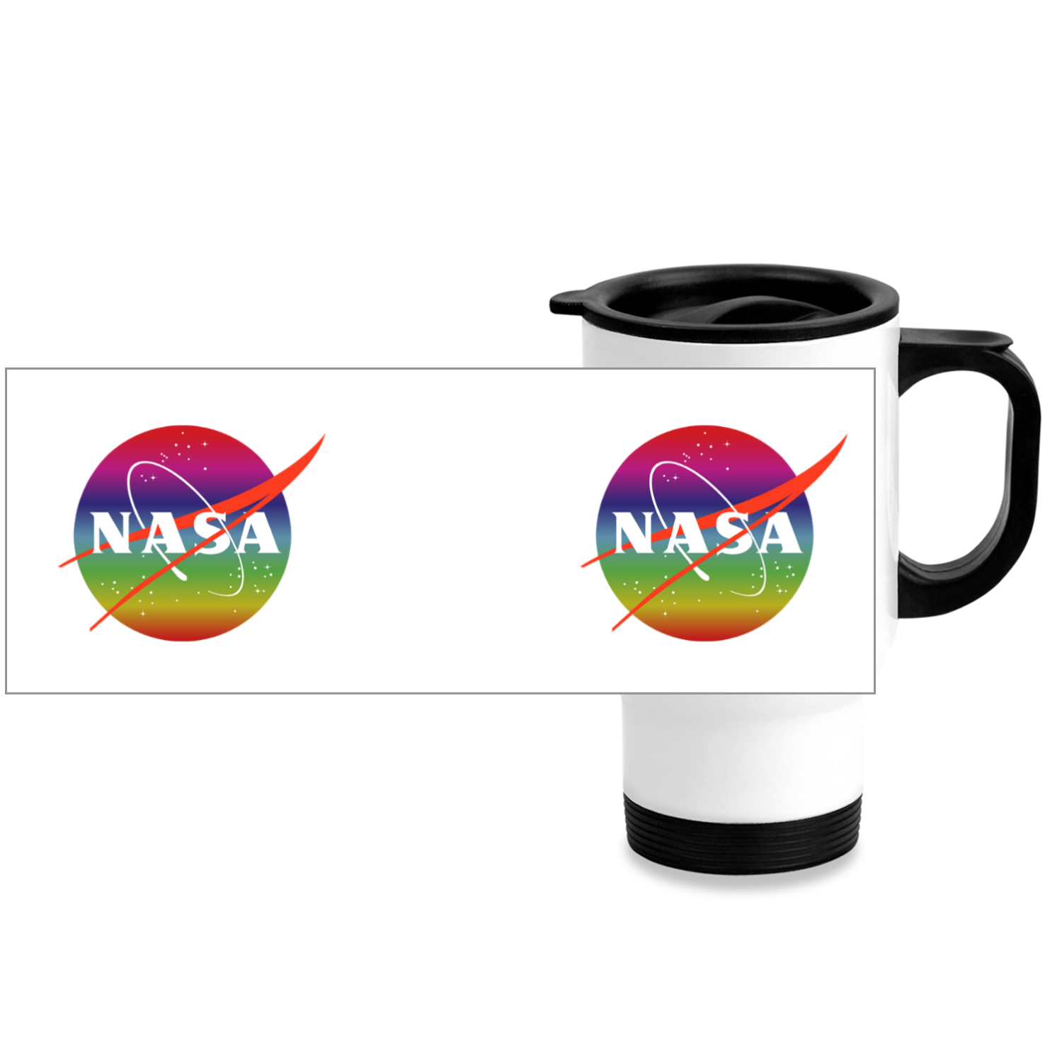 NASA Rainbow Stainless Steel Travel Mug