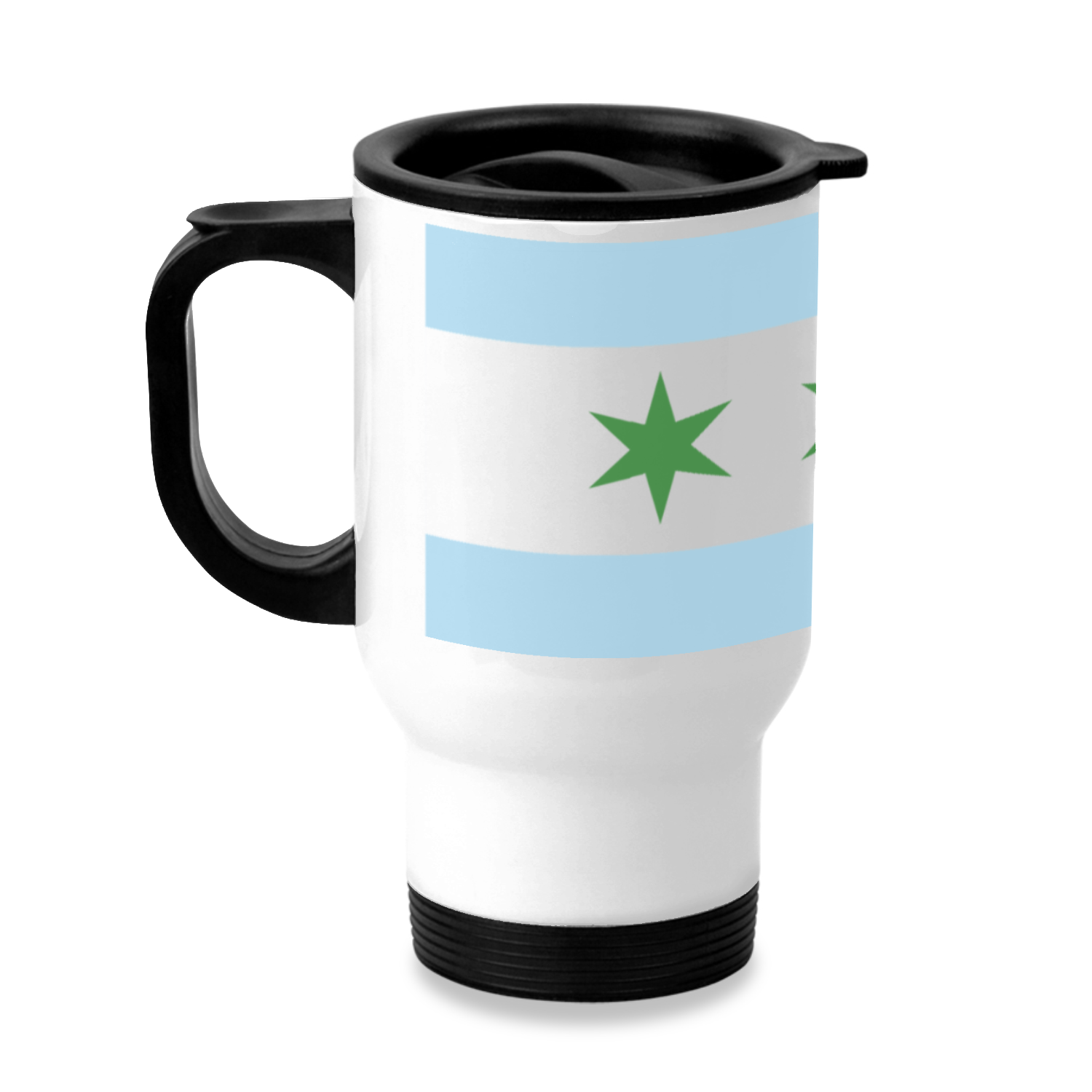 Chicago Flag St. Patty’s Stainless Steel Travel Mug