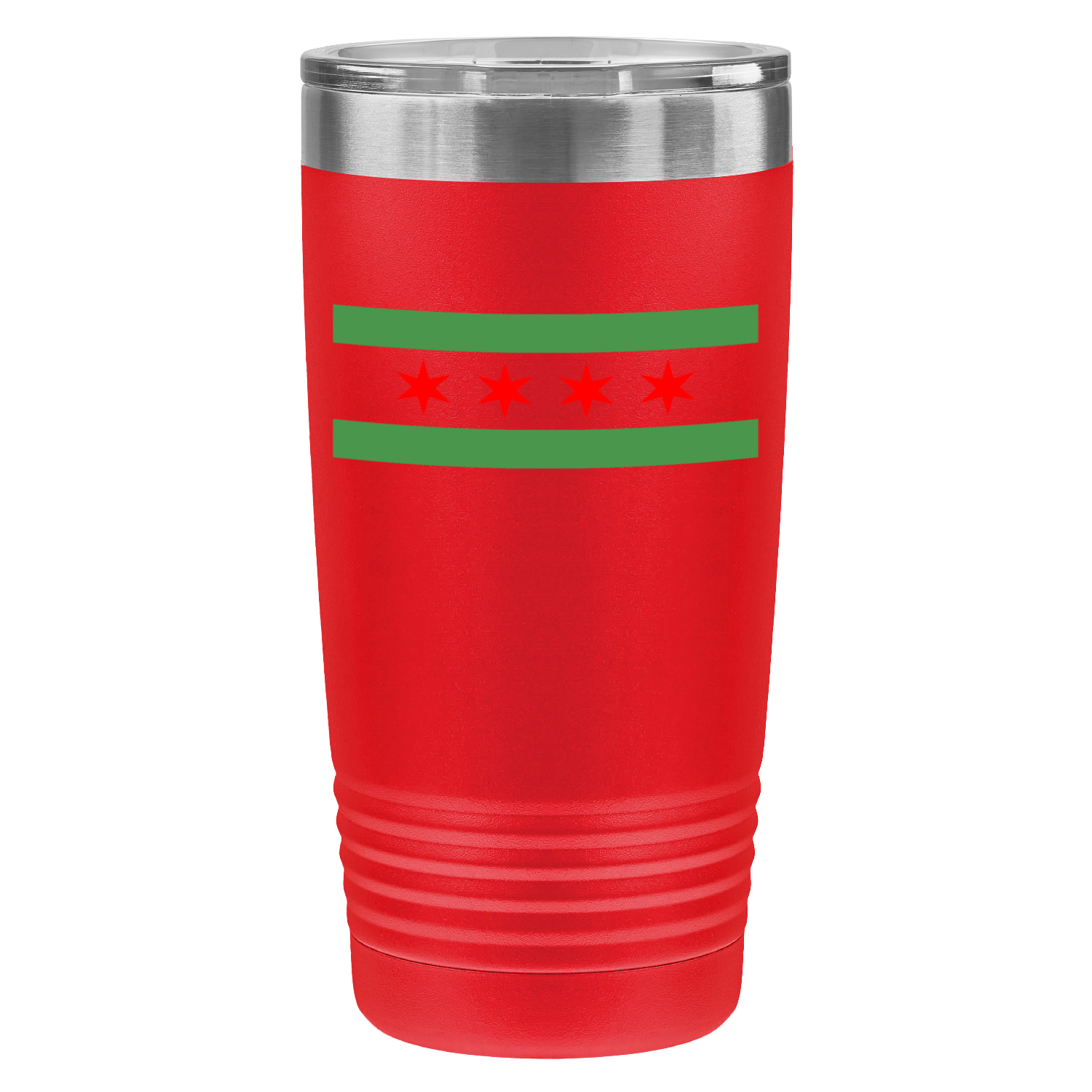 Chicago Flag Green River 20oz UV Tumbler