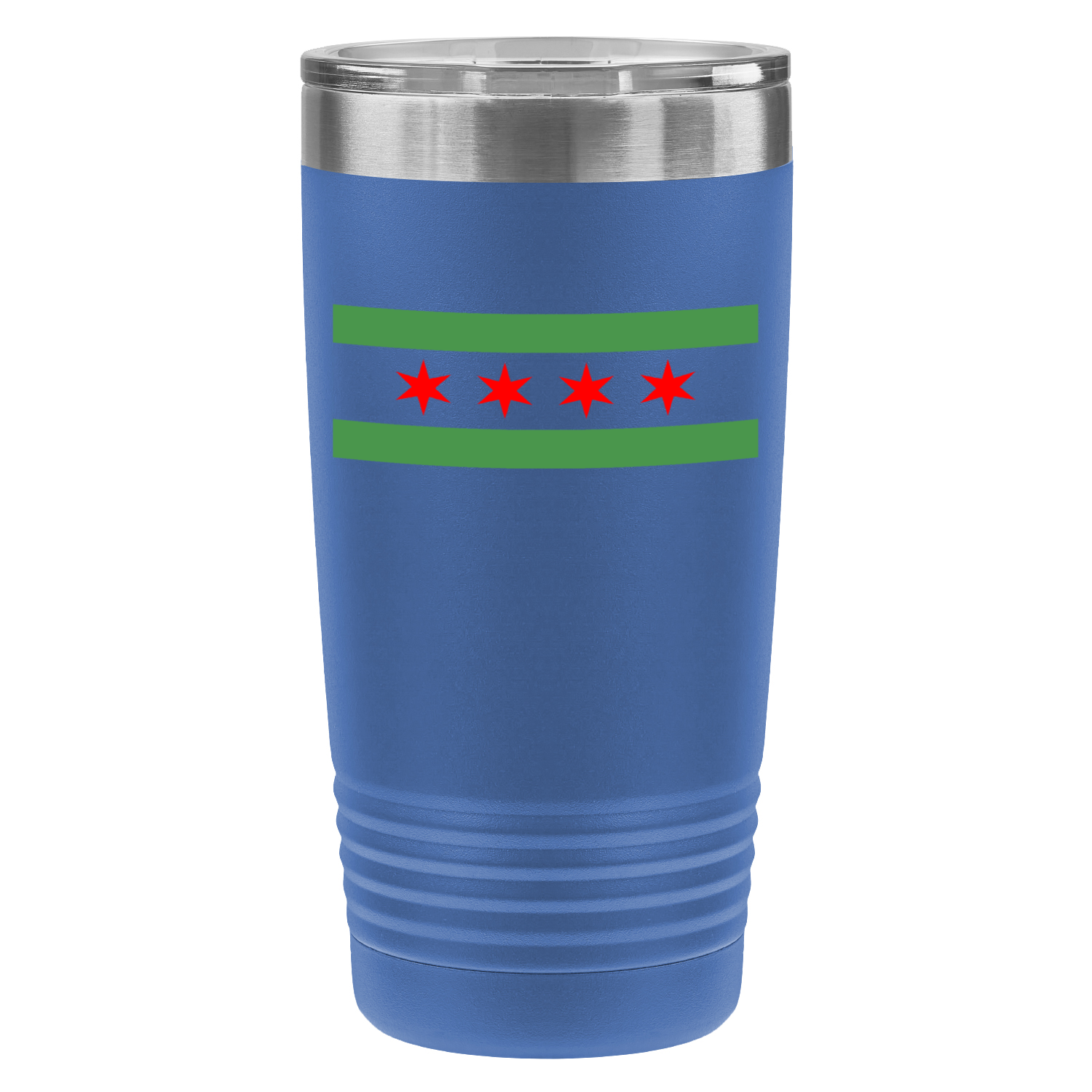 Chicago Flag Green River 20oz UV Tumbler