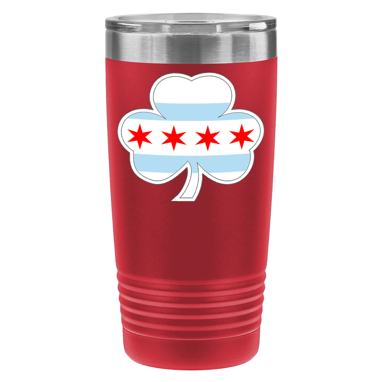 Chicago Flag Shamrock St. Patty’s 20oz UV Tumbler