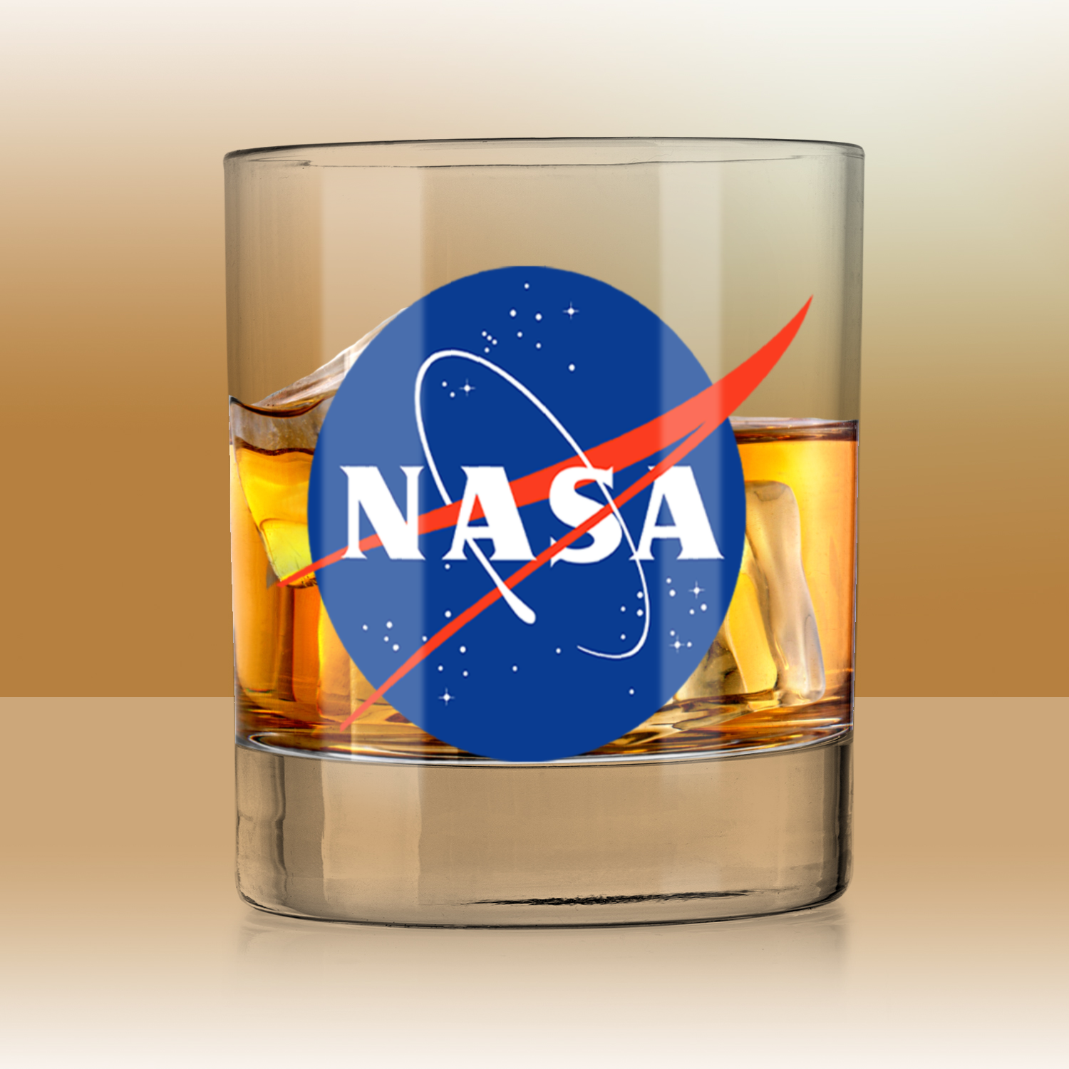 NASA Circle Logo Whiskey Tumbler