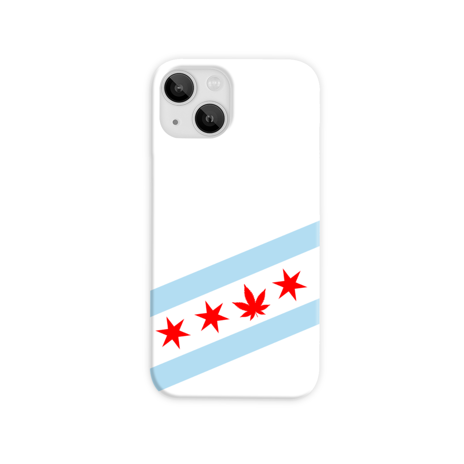 Chicago Flag Single Pot Leaf Slim Phone Case