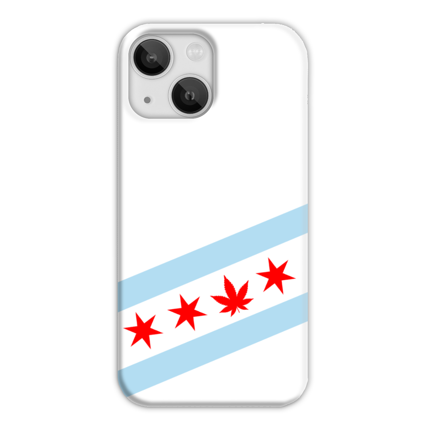 Chicago Flag Single Pot Leaf Slim Phone Case