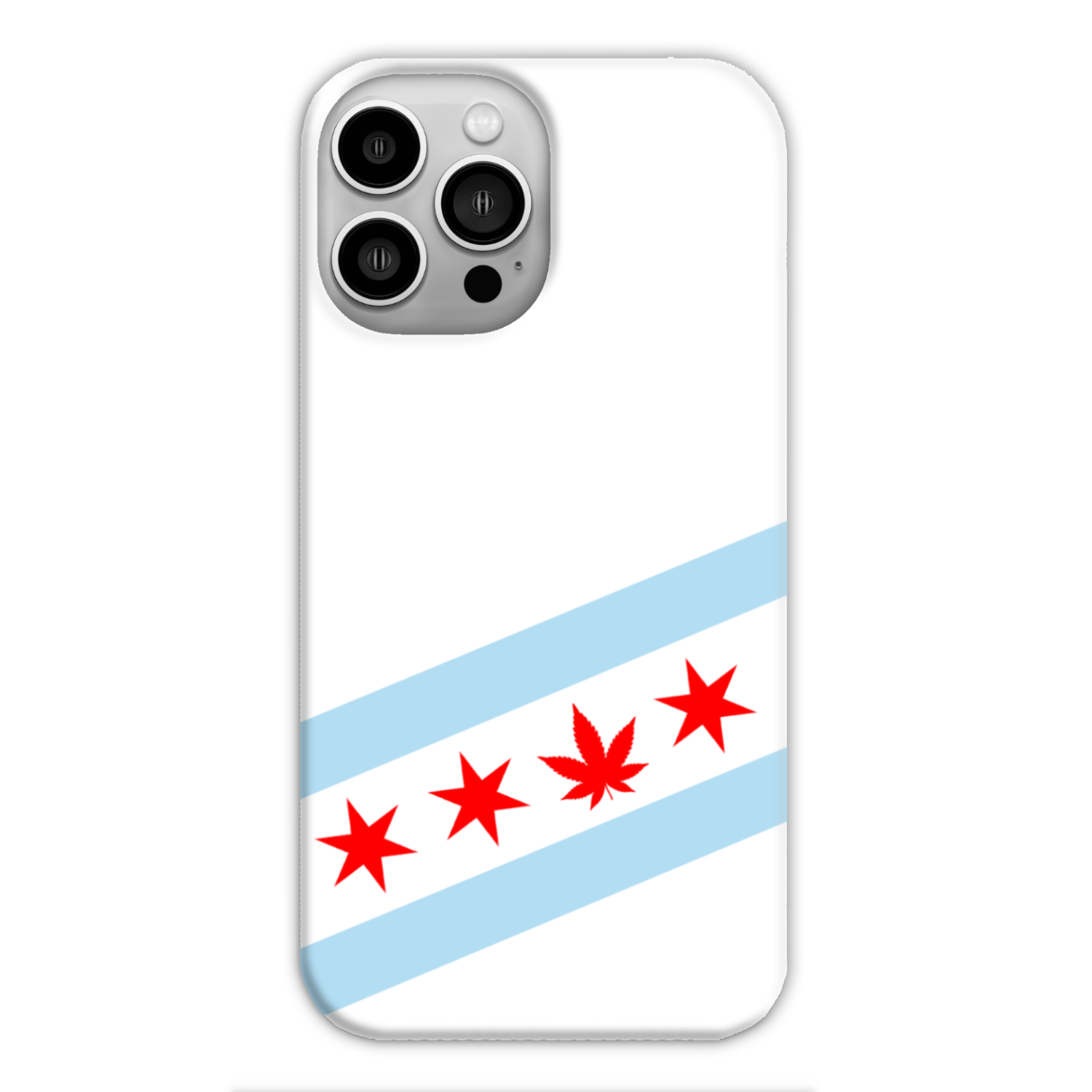 Chicago Flag Single Pot Leaf Slim Phone Case