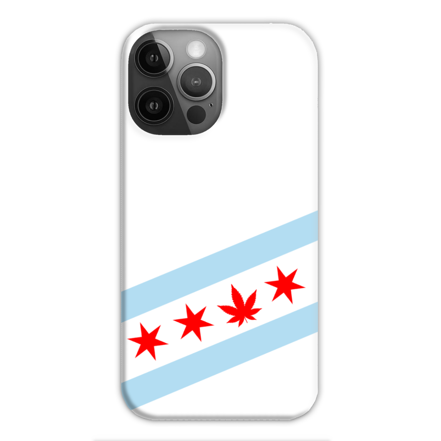 Chicago Flag Single Pot Leaf Slim Phone Case