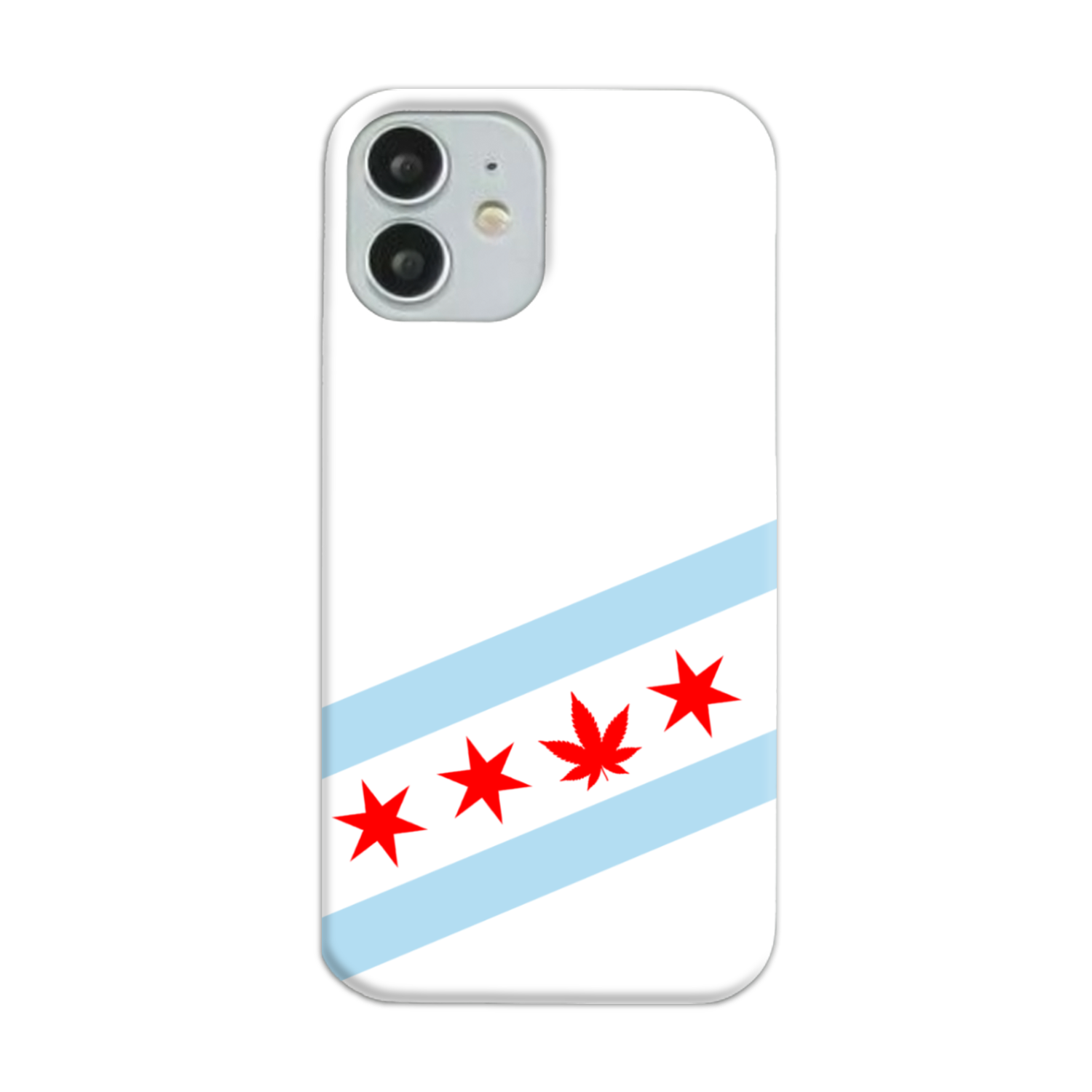 Chicago Flag Single Pot Leaf Slim Phone Case