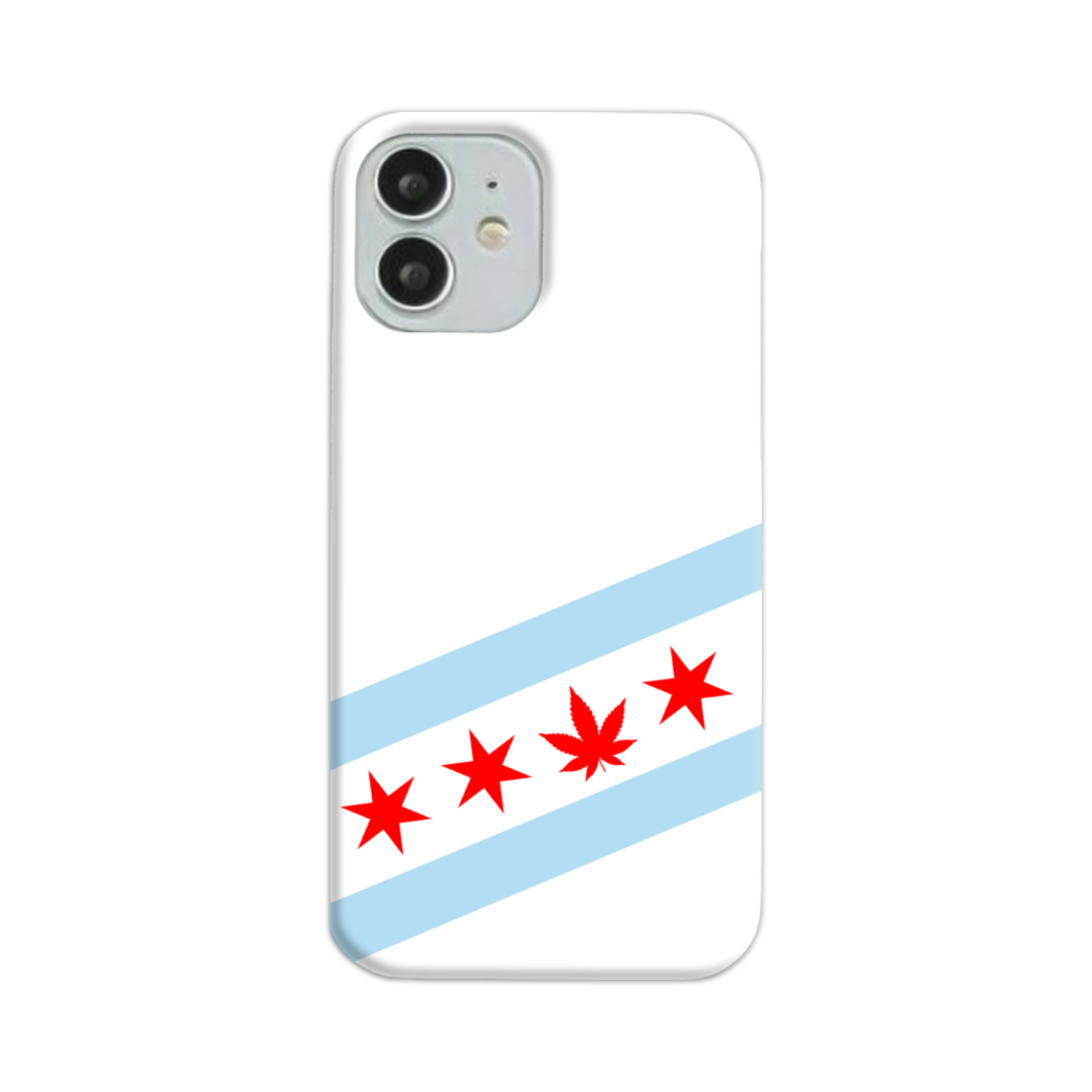 Chicago Flag Single Pot Leaf Slim Phone Case