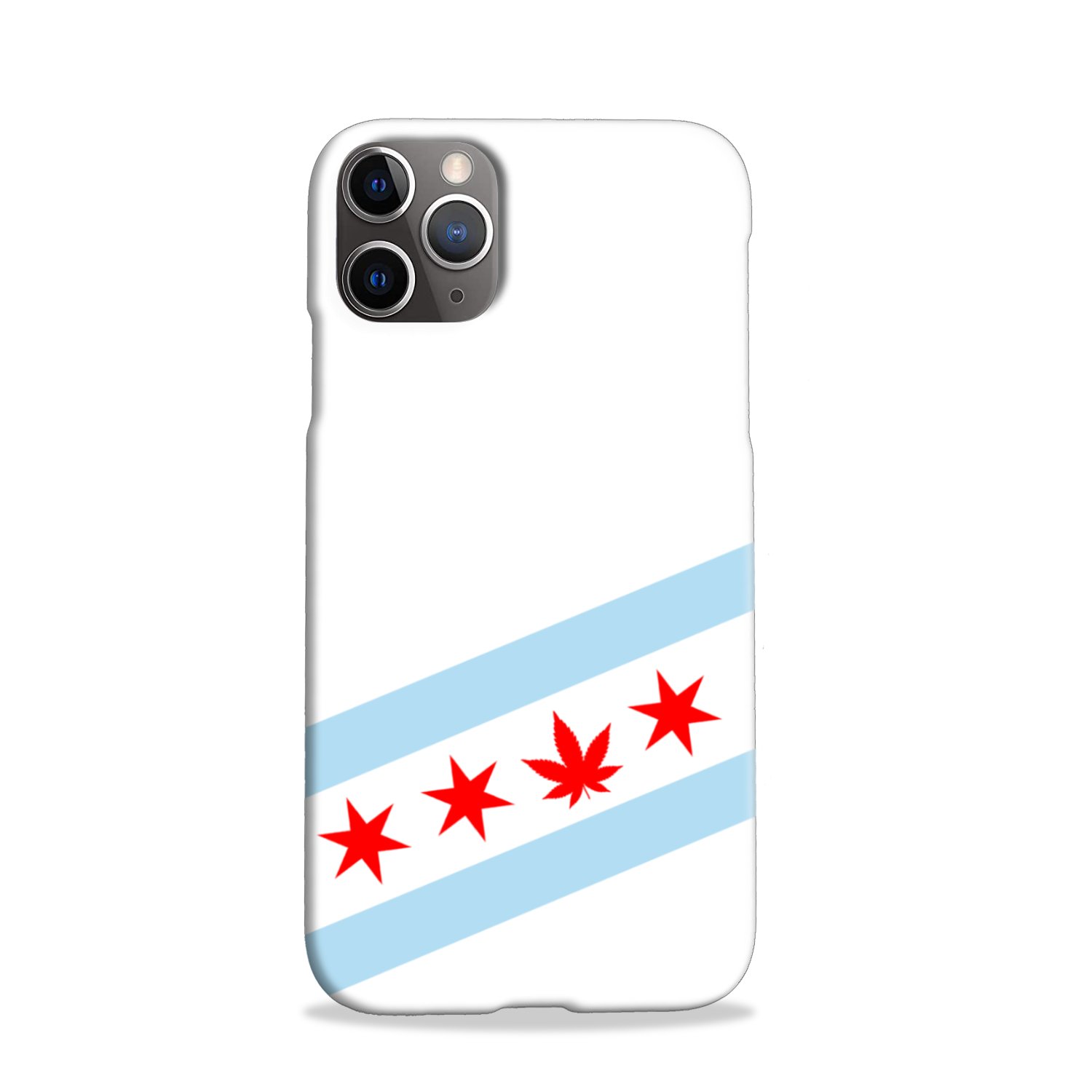 Chicago Flag Single Pot Leaf Slim Phone Case