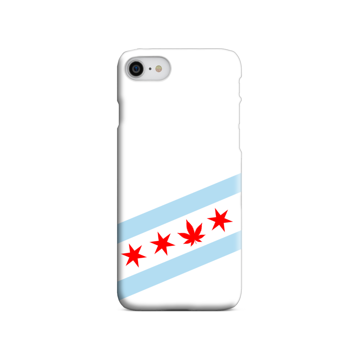 Chicago Flag Single Pot Leaf Slim Phone Case