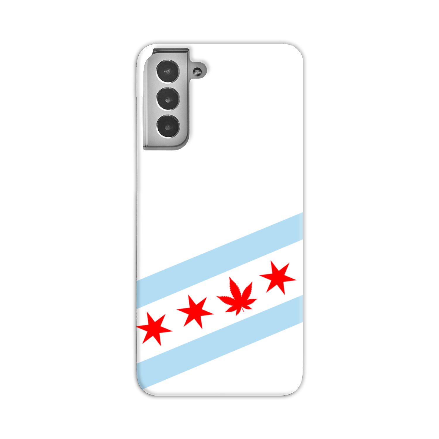 Chicago Flag Single Pot Leaf Slim Phone Case