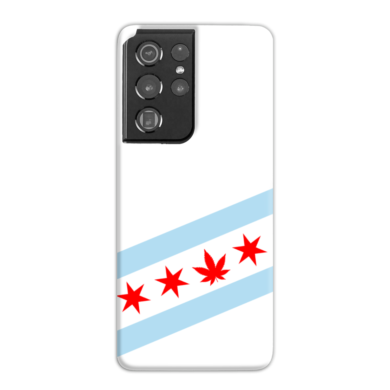 Chicago Flag Single Pot Leaf Slim Phone Case