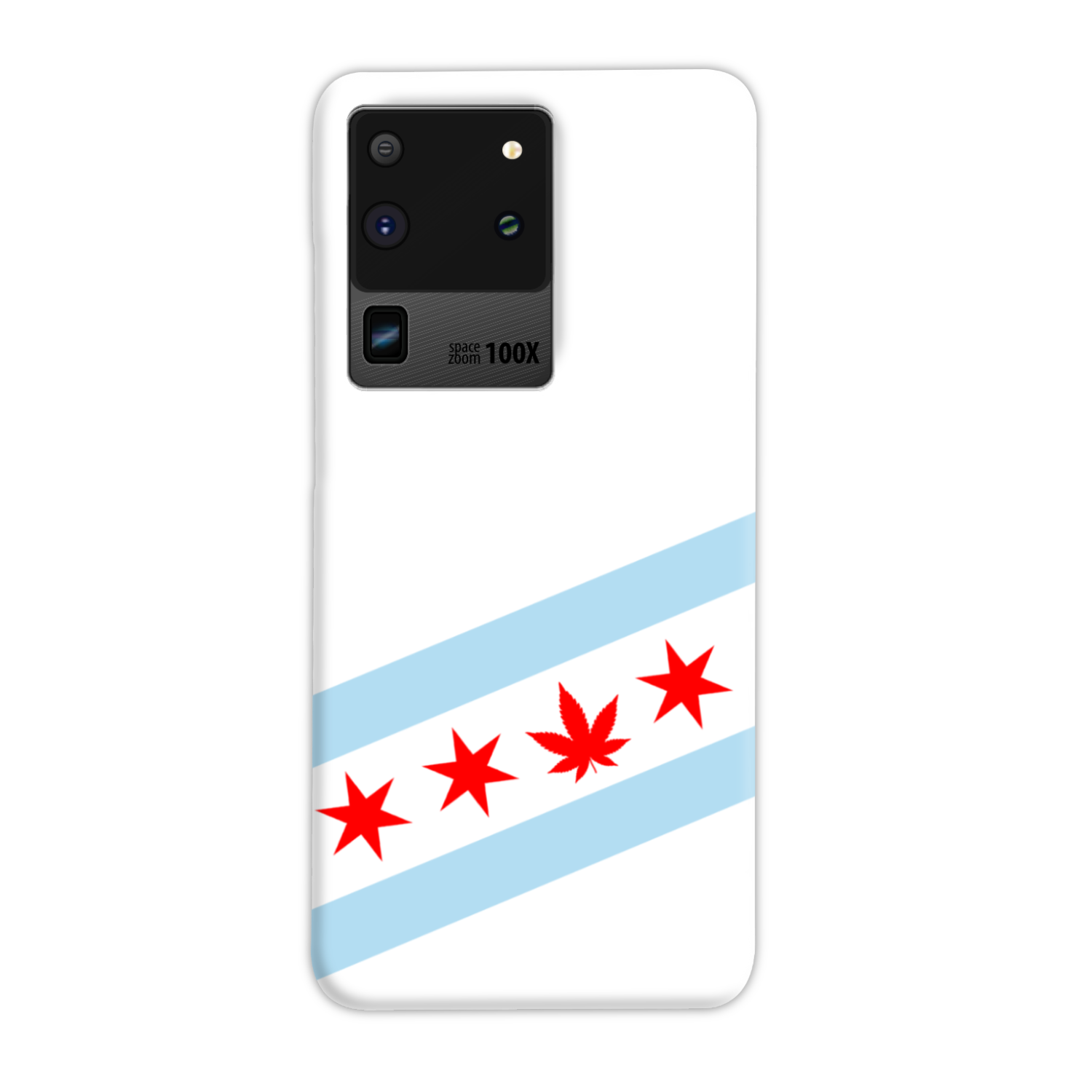 Chicago Flag Single Pot Leaf Slim Phone Case