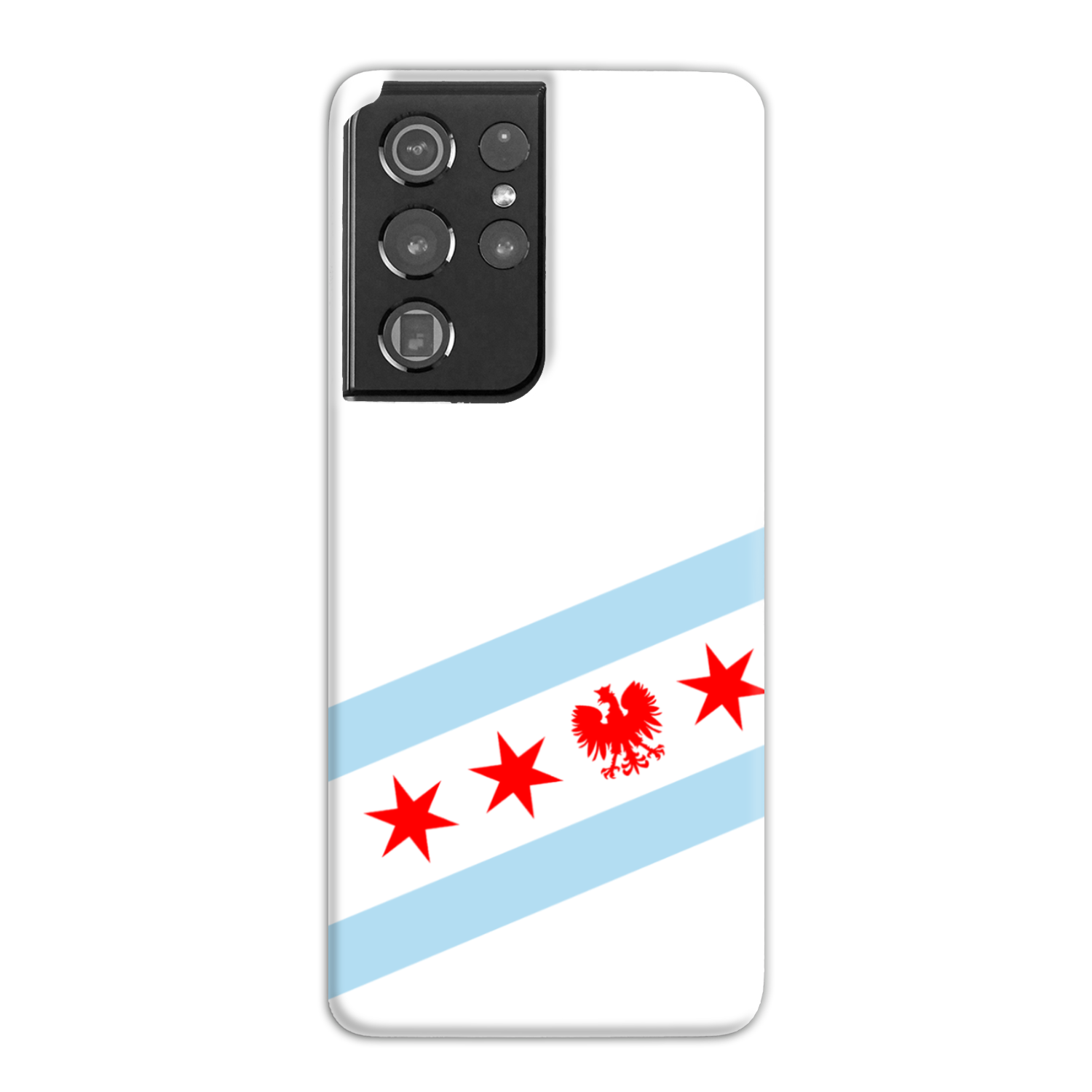Chicago Flag Polish Single Eagle Slim Phone Case
