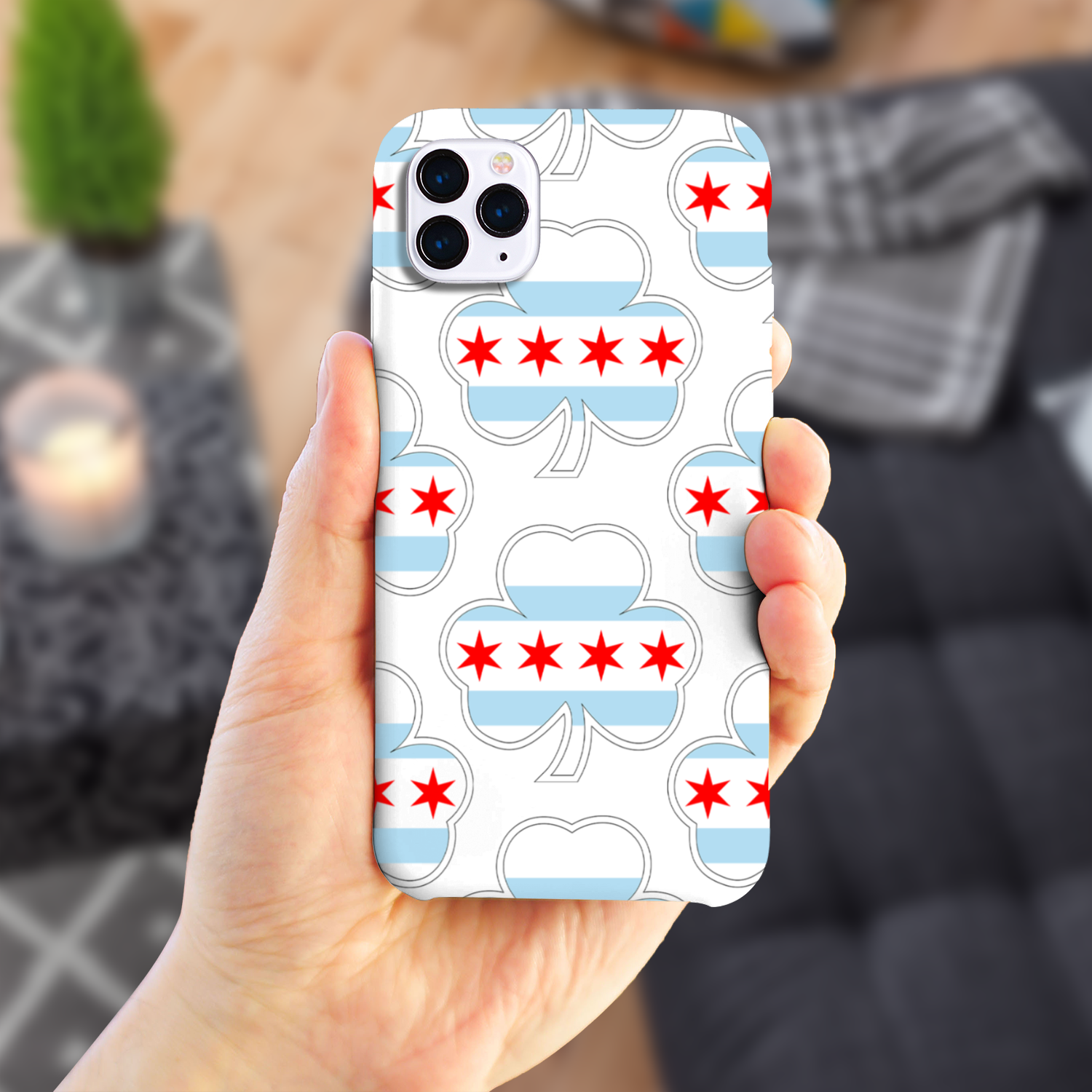 Chicago Flag Shamrock St. Patty's Slim Phone Case