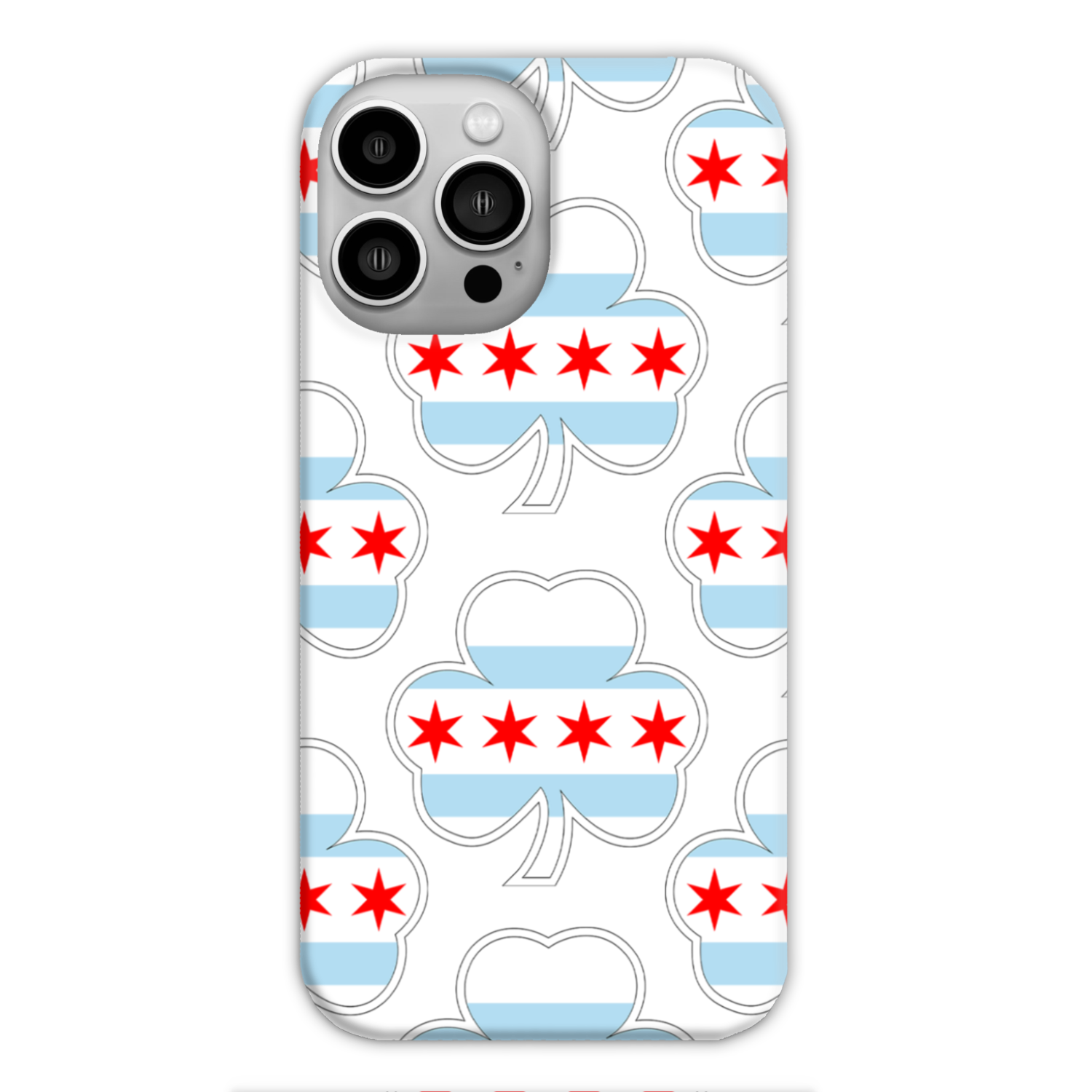 Chicago Flag Shamrock St. Patty's Slim Phone Case