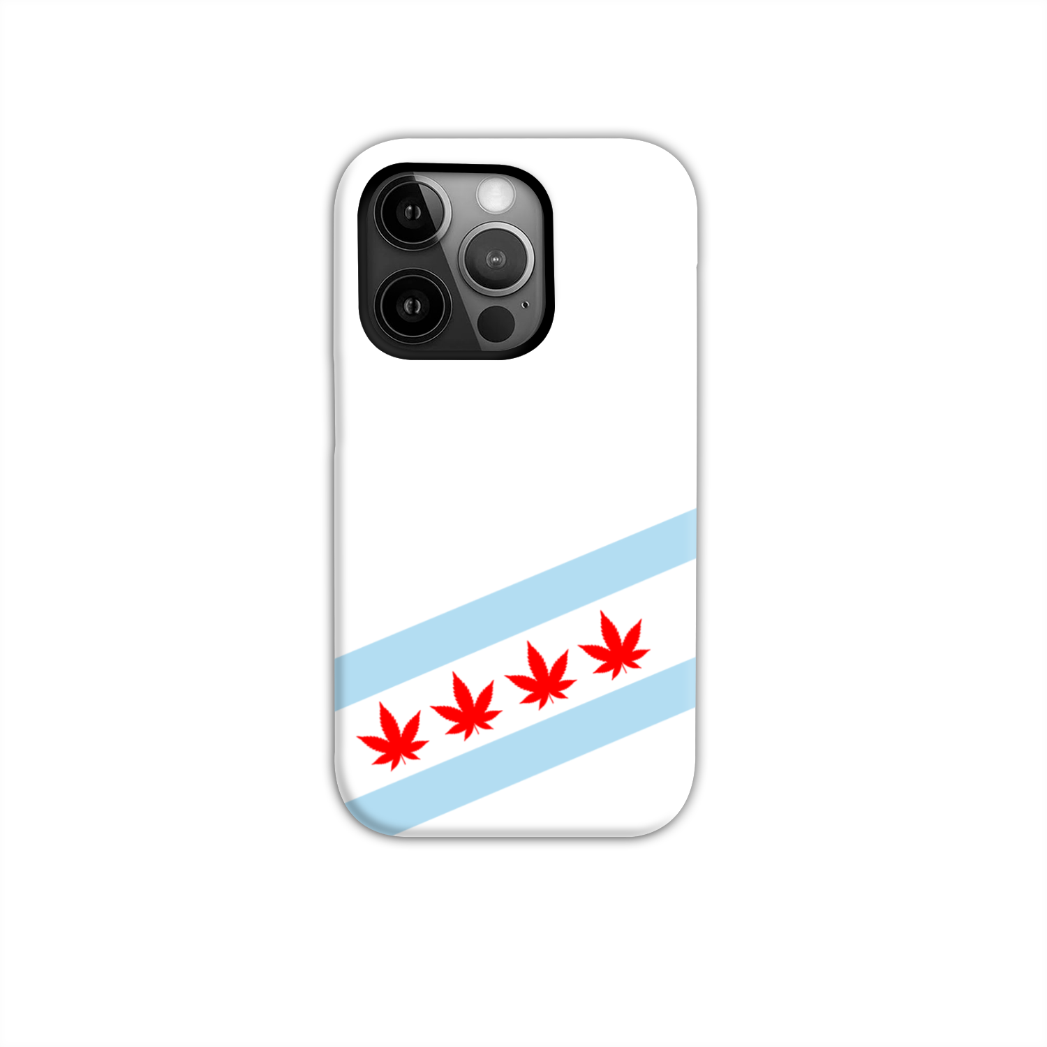 Chicago Flag Four Pot Leaf Tough Phone Case