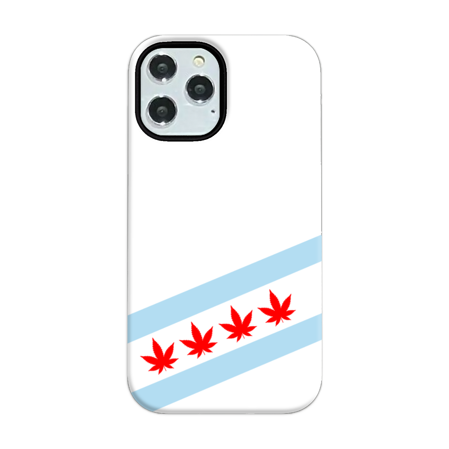 Chicago Flag Four Pot Leaf Tough Phone Case