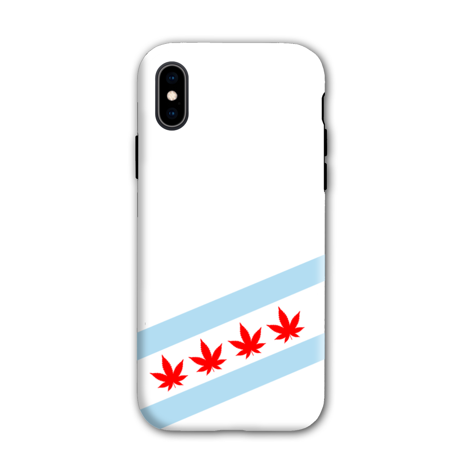 Chicago Flag Four Pot Leaf Tough Phone Case