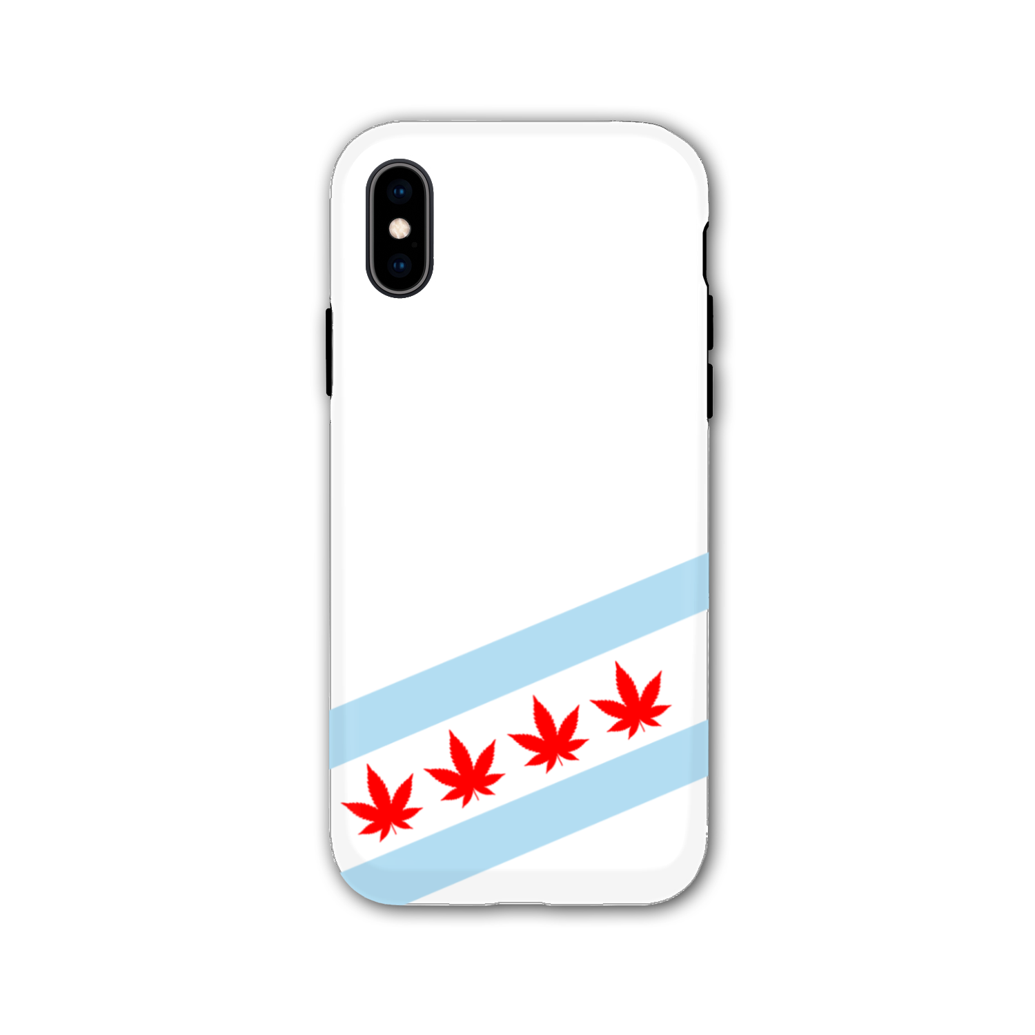 Chicago Flag Four Pot Leaf Tough Phone Case