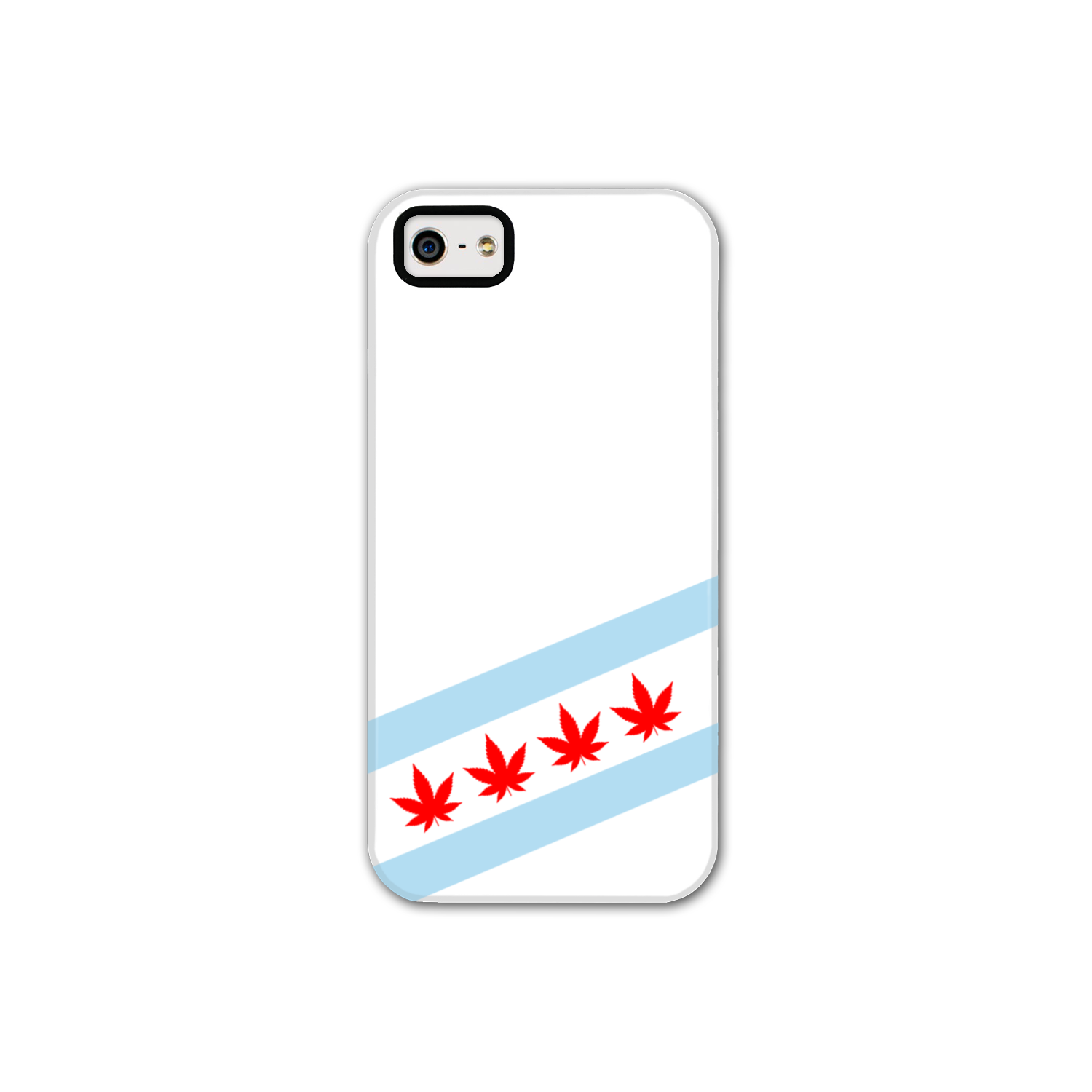 Chicago Flag Four Pot Leaf Tough Phone Case