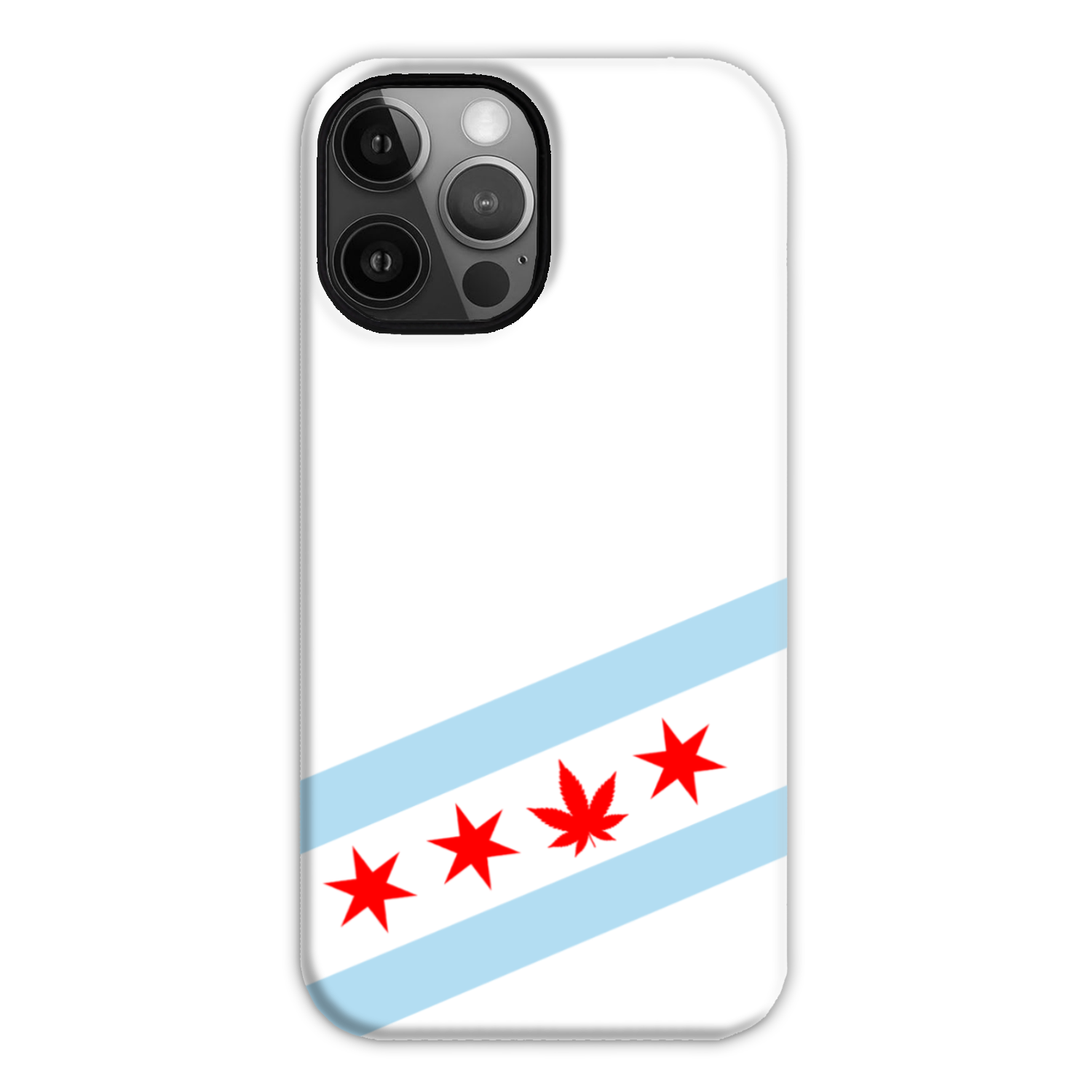 Chicago Flag Single Pot Leaf Tough Phone Case