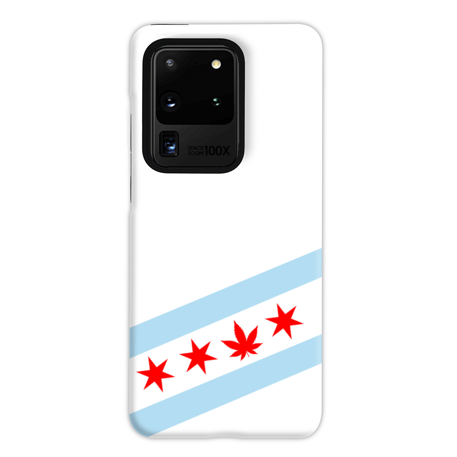 Chicago Flag Single Pot Leaf Tough Phone Case