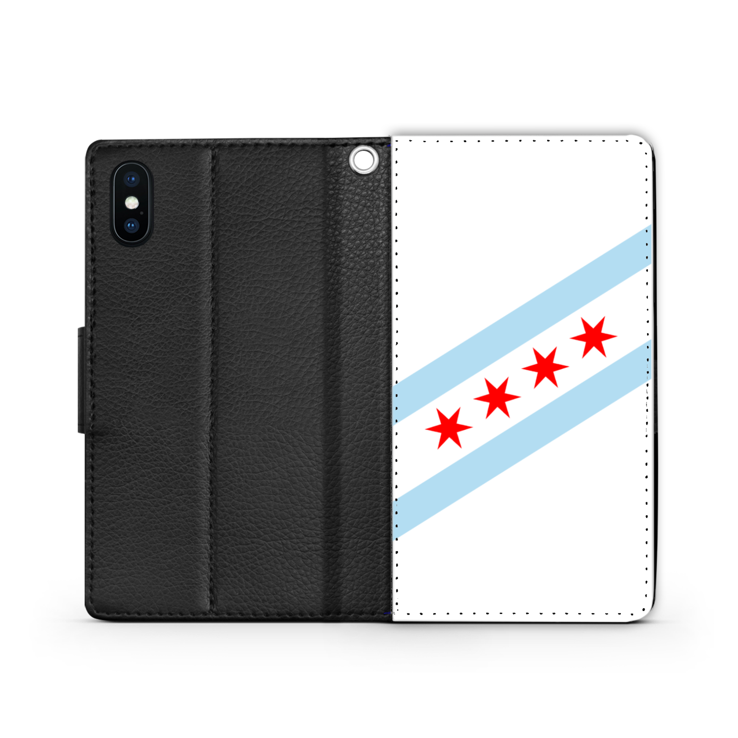 Chicago Flag Wallet Phone Case