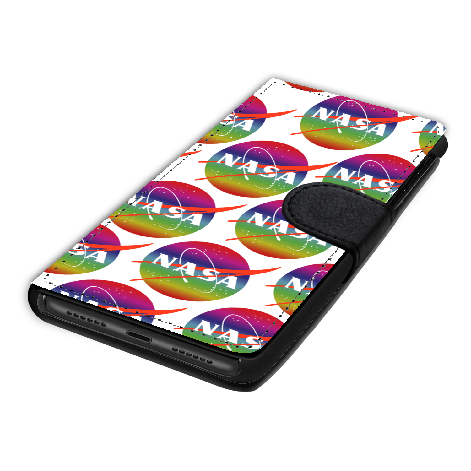 NASA Rainbow Wallet Phone Case