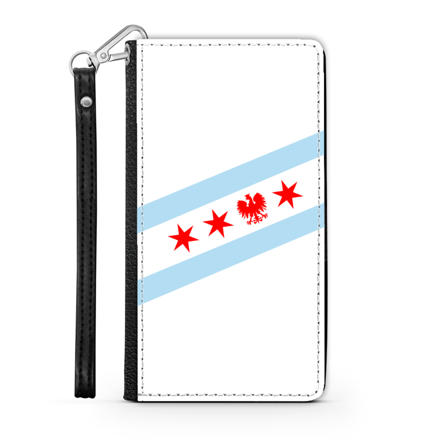 Chicago Flag Polish Eagle Wallet Phone Case