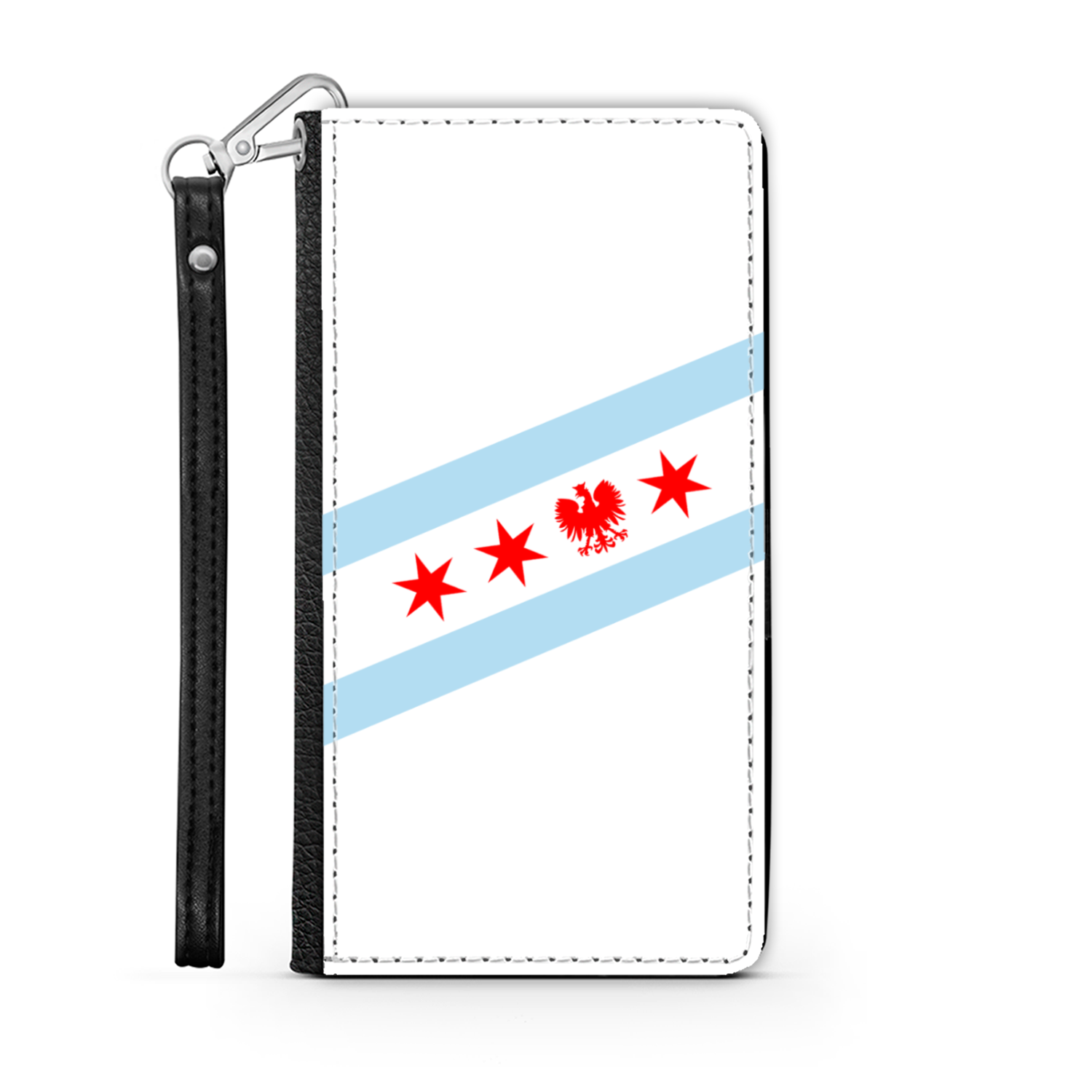 Chicago Flag Polish Eagle Wallet Phone Case