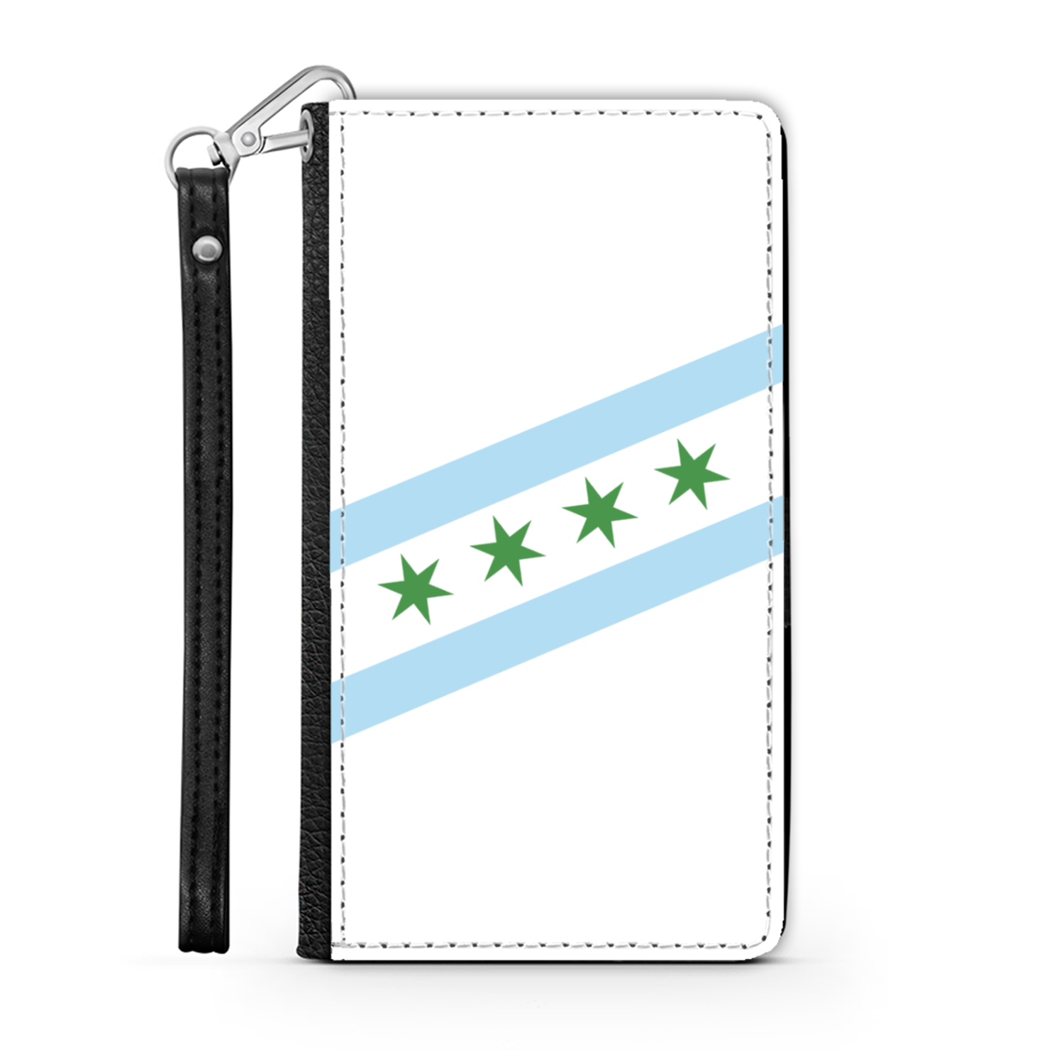 Chicago Flag St. Patty's Wallet Phone Case