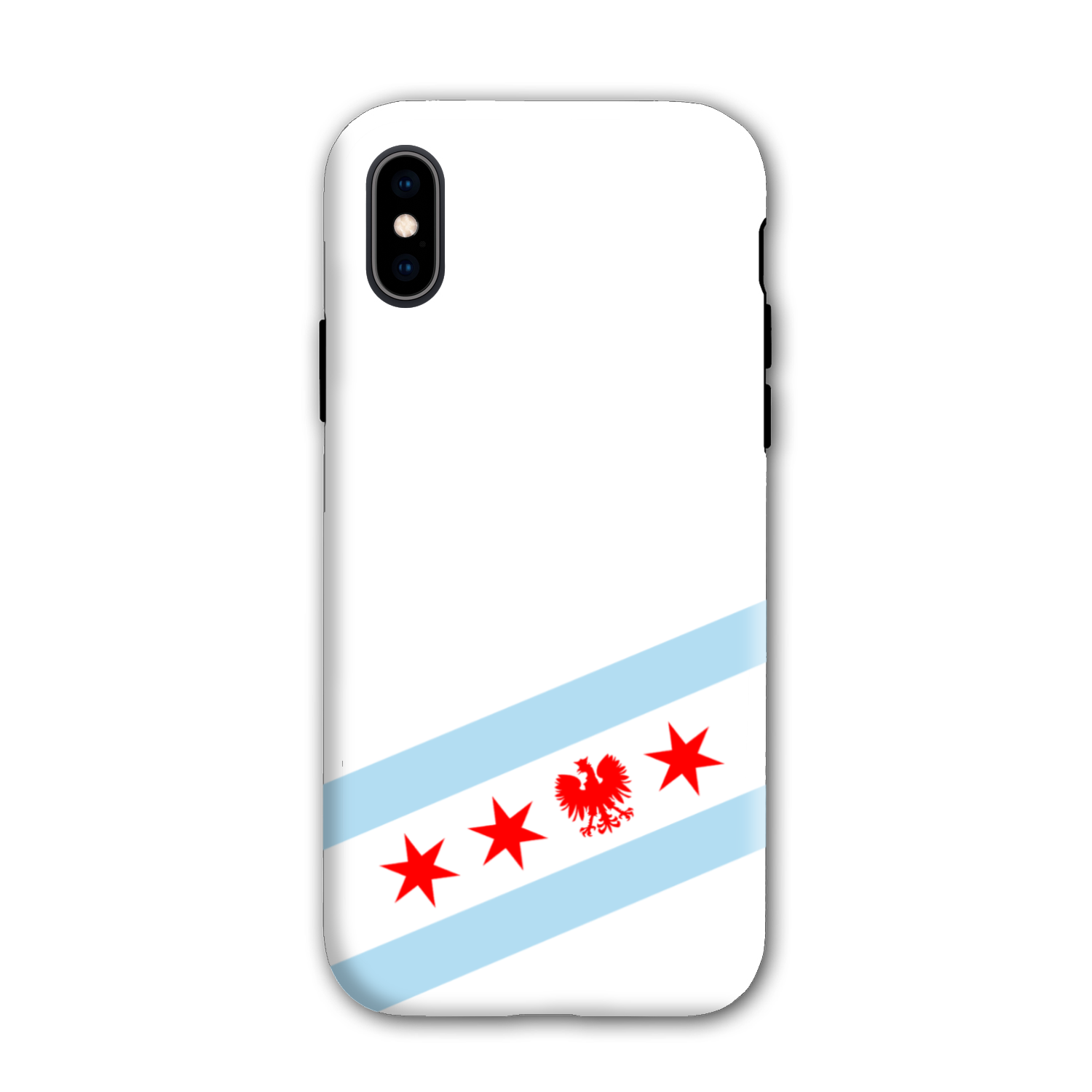 Chicago Flag Polish Single Eagle Tough Phone Case