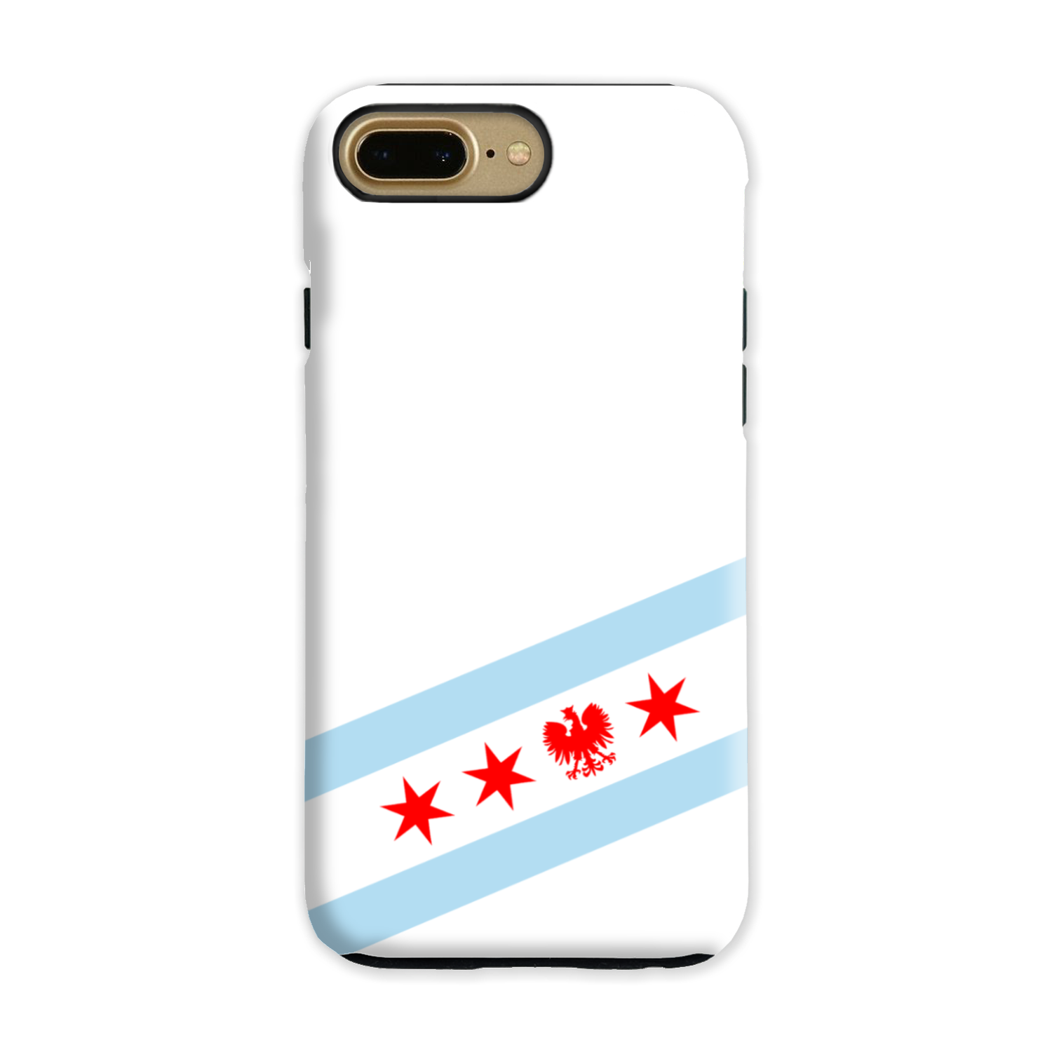 Chicago Flag Polish Single Eagle Tough Phone Case