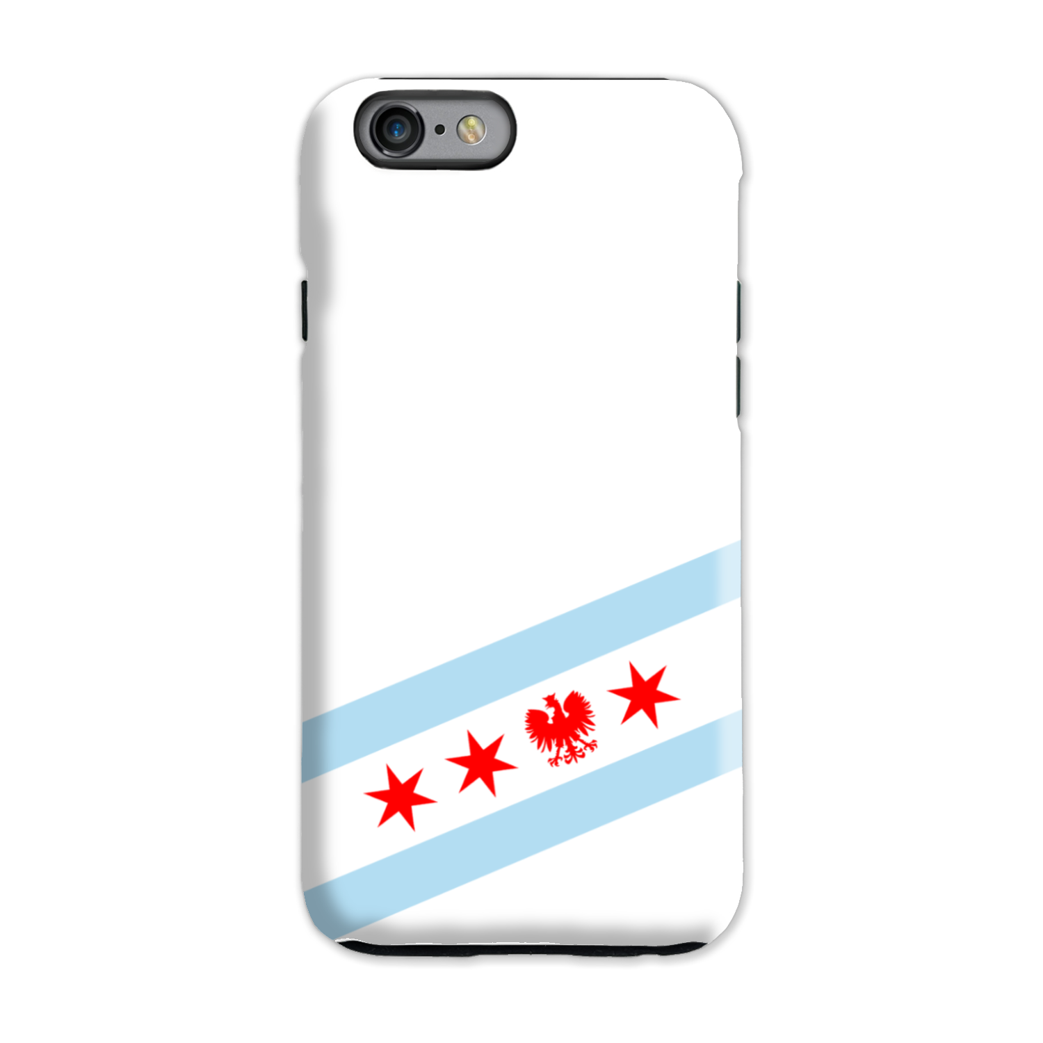 Chicago Flag Polish Single Eagle Tough Phone Case