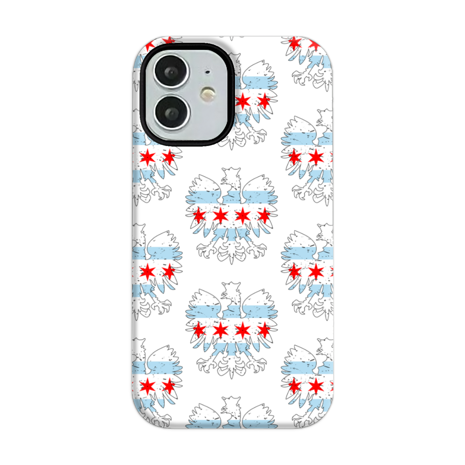 Chicago Flag Polish Eagle Tough Phone Case