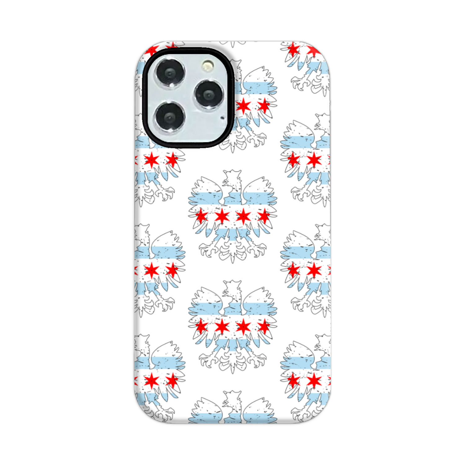 Chicago Flag Polish Eagle Tough Phone Case