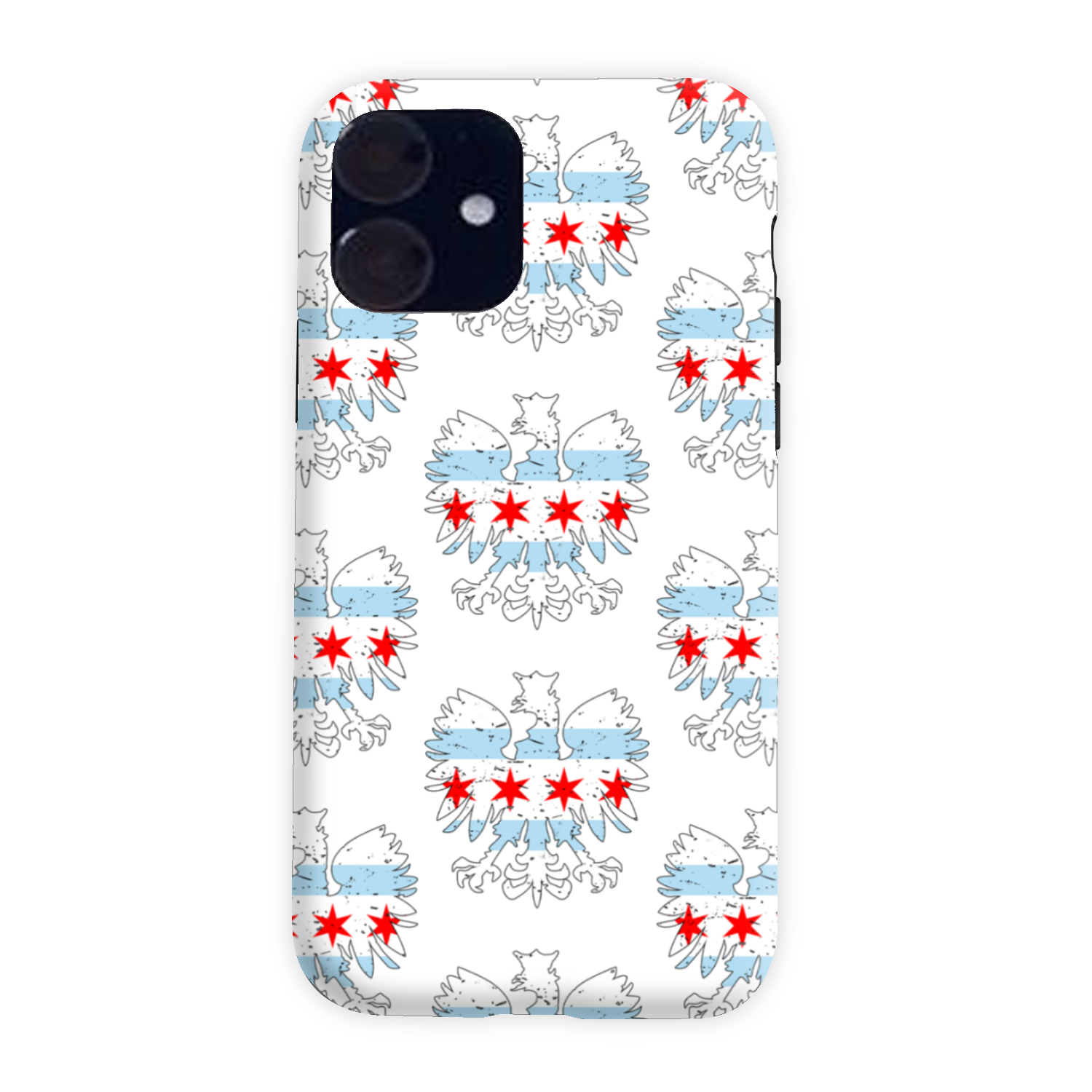 Chicago Flag Polish Eagle Tough Phone Case