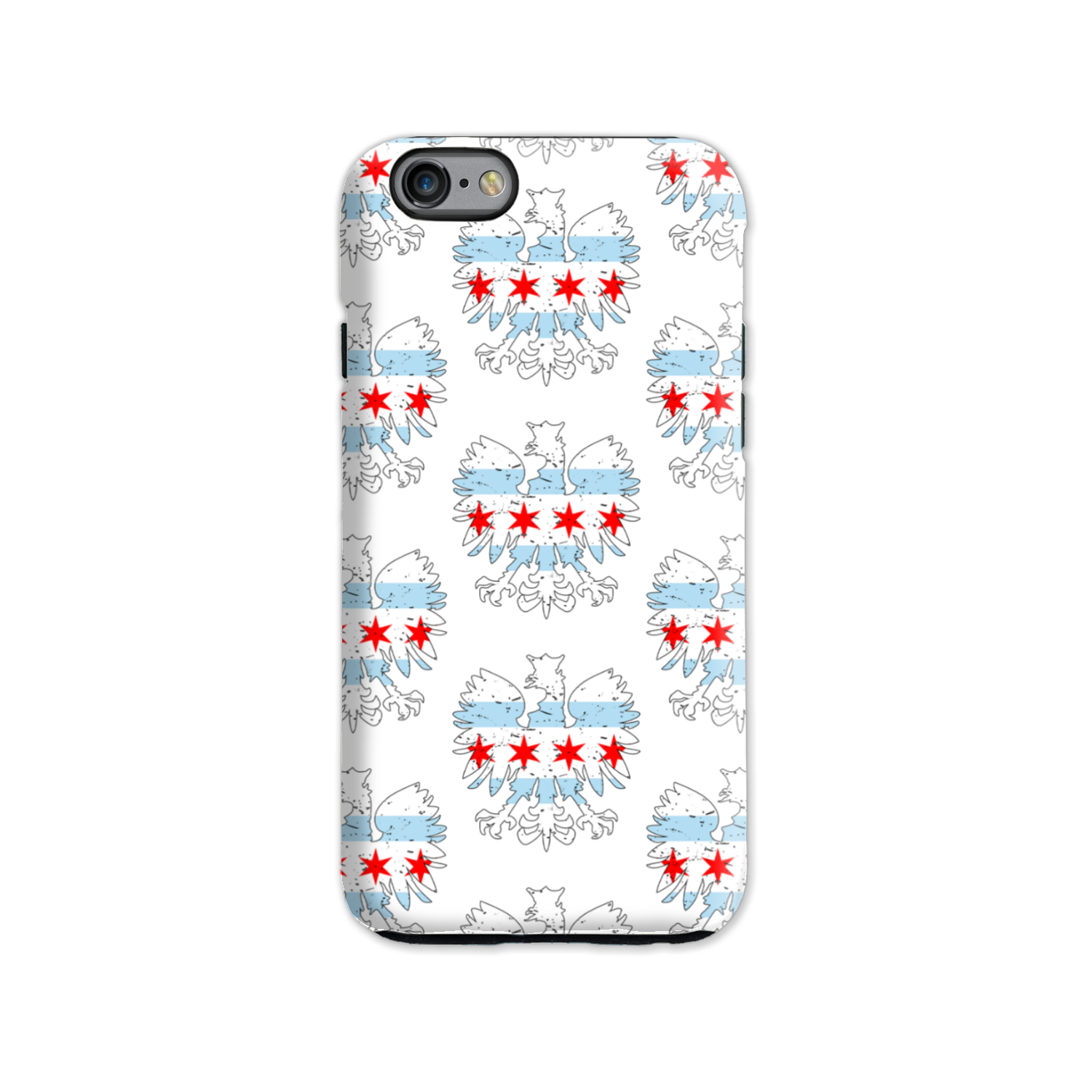 Chicago Flag Polish Eagle Tough Phone Case