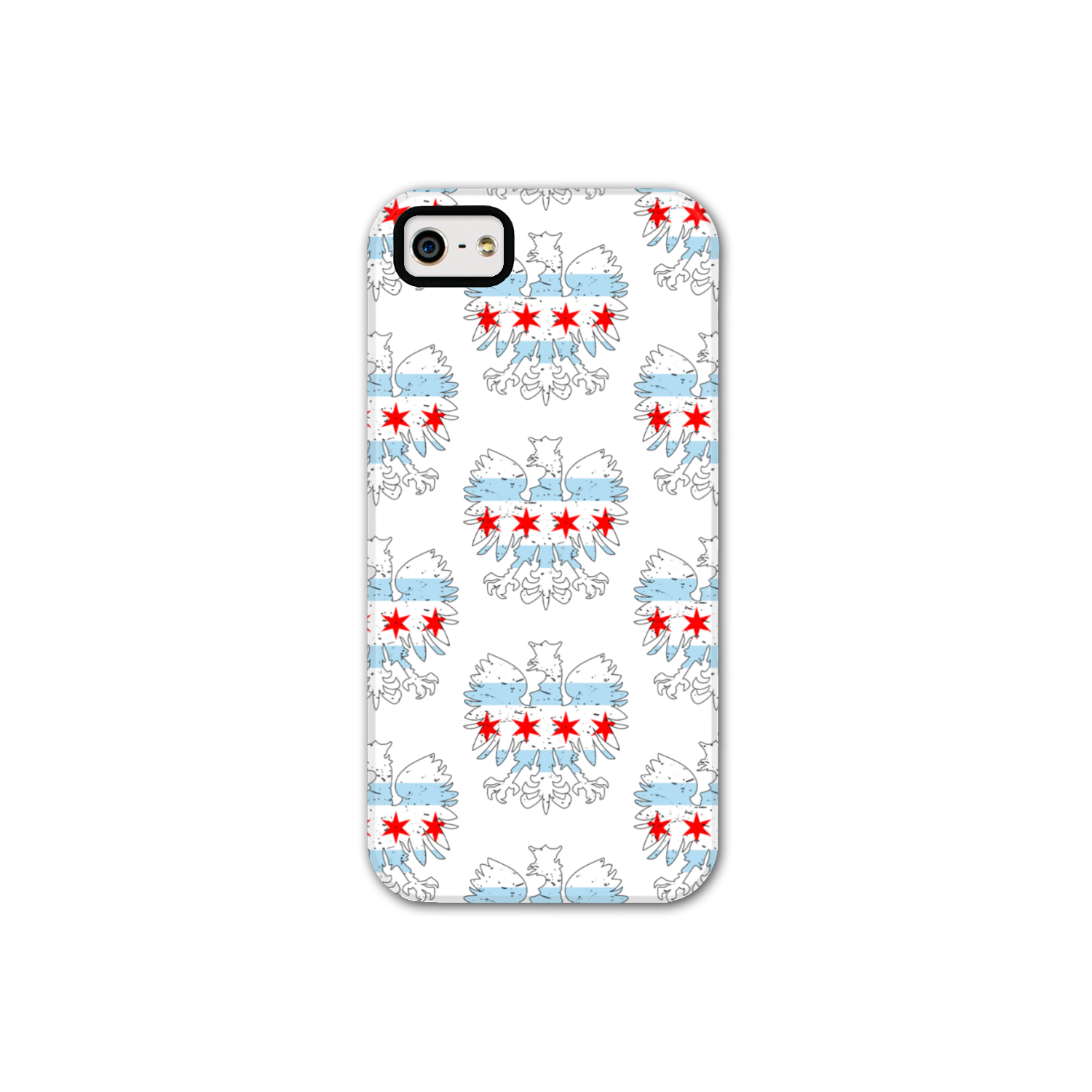 Chicago Flag Polish Eagle Tough Phone Case