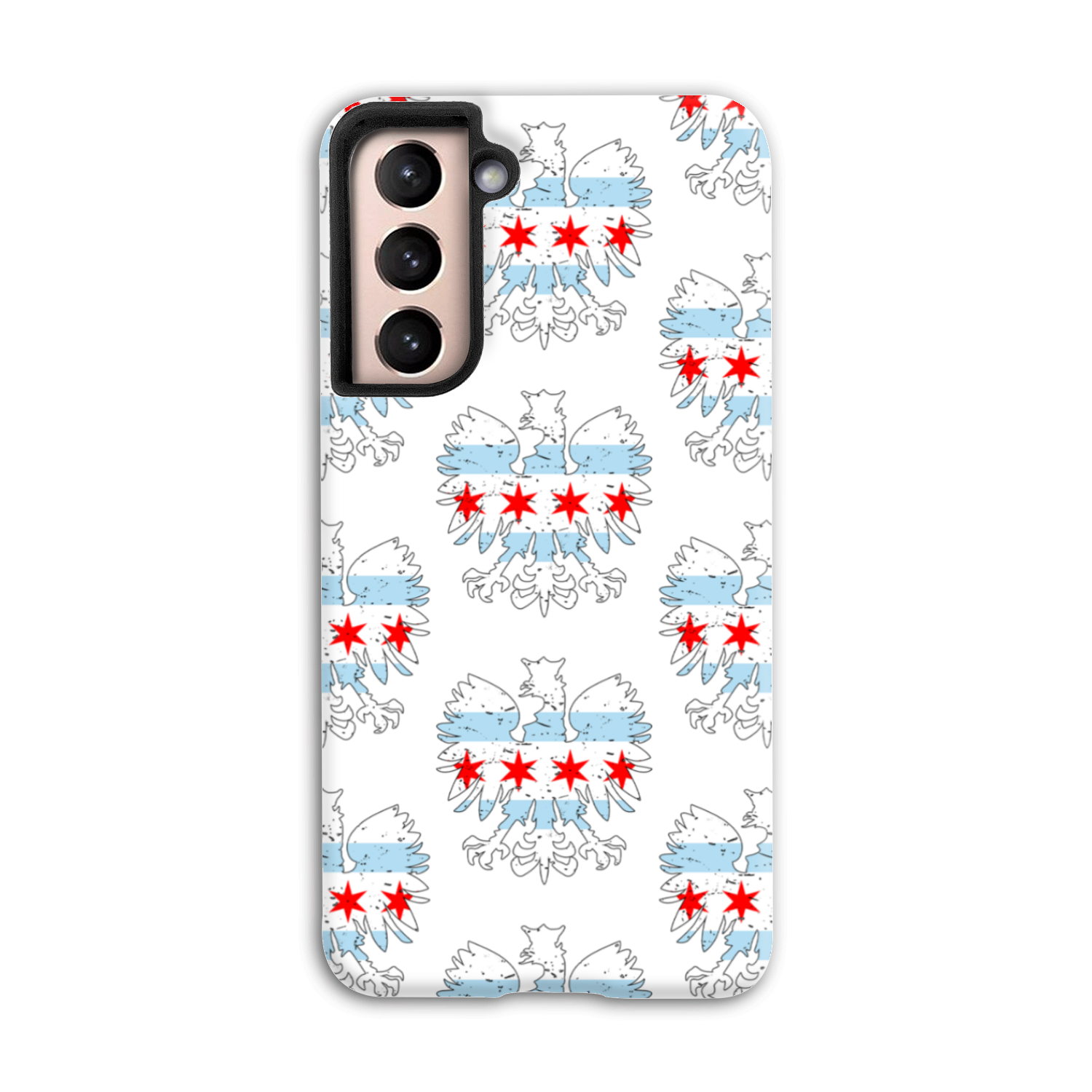 Chicago Flag Polish Eagle Tough Phone Case