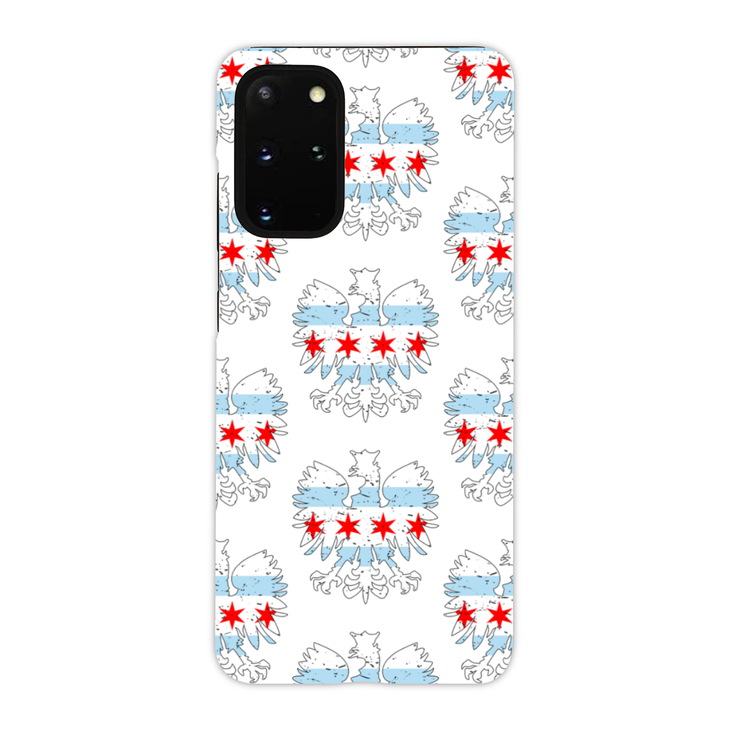 Chicago Flag Polish Eagle Tough Phone Case