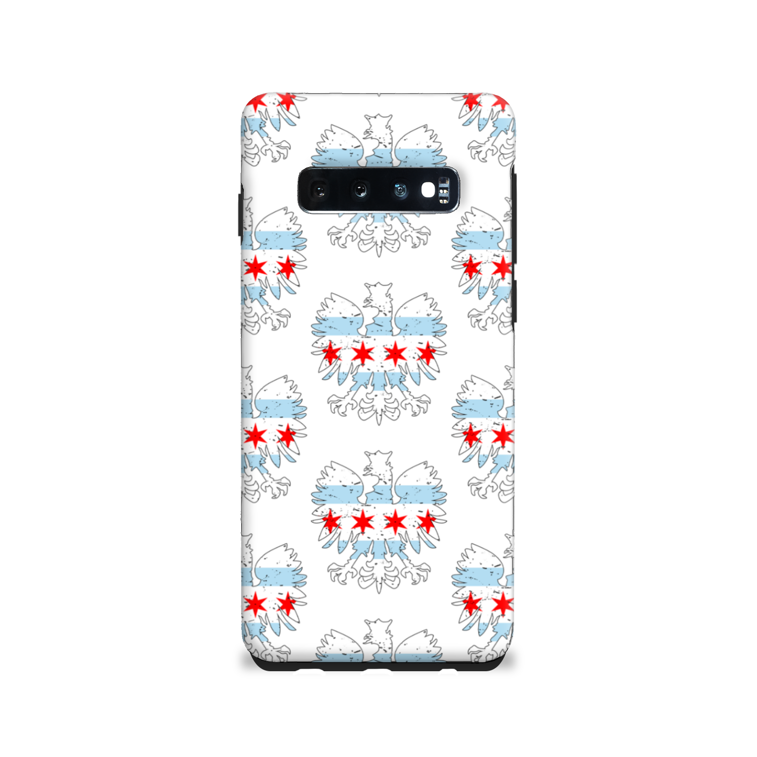 Chicago Flag Polish Eagle Tough Phone Case