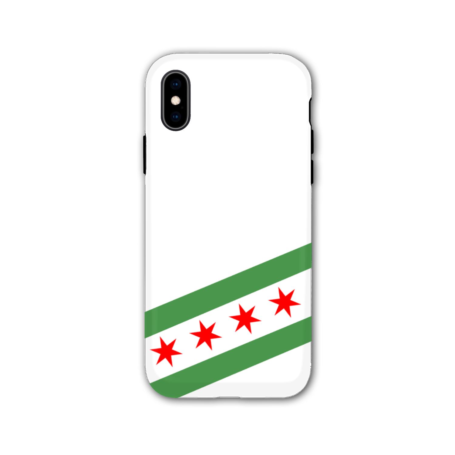 Chicago Flag Green River Tough Phone Case