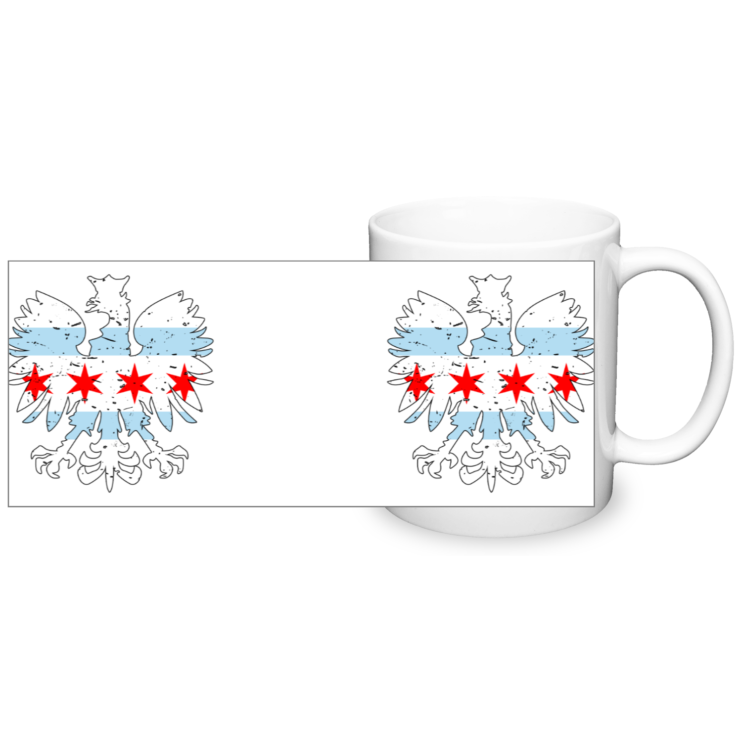 Chicago Flag Polish Eagle 11oz Mug