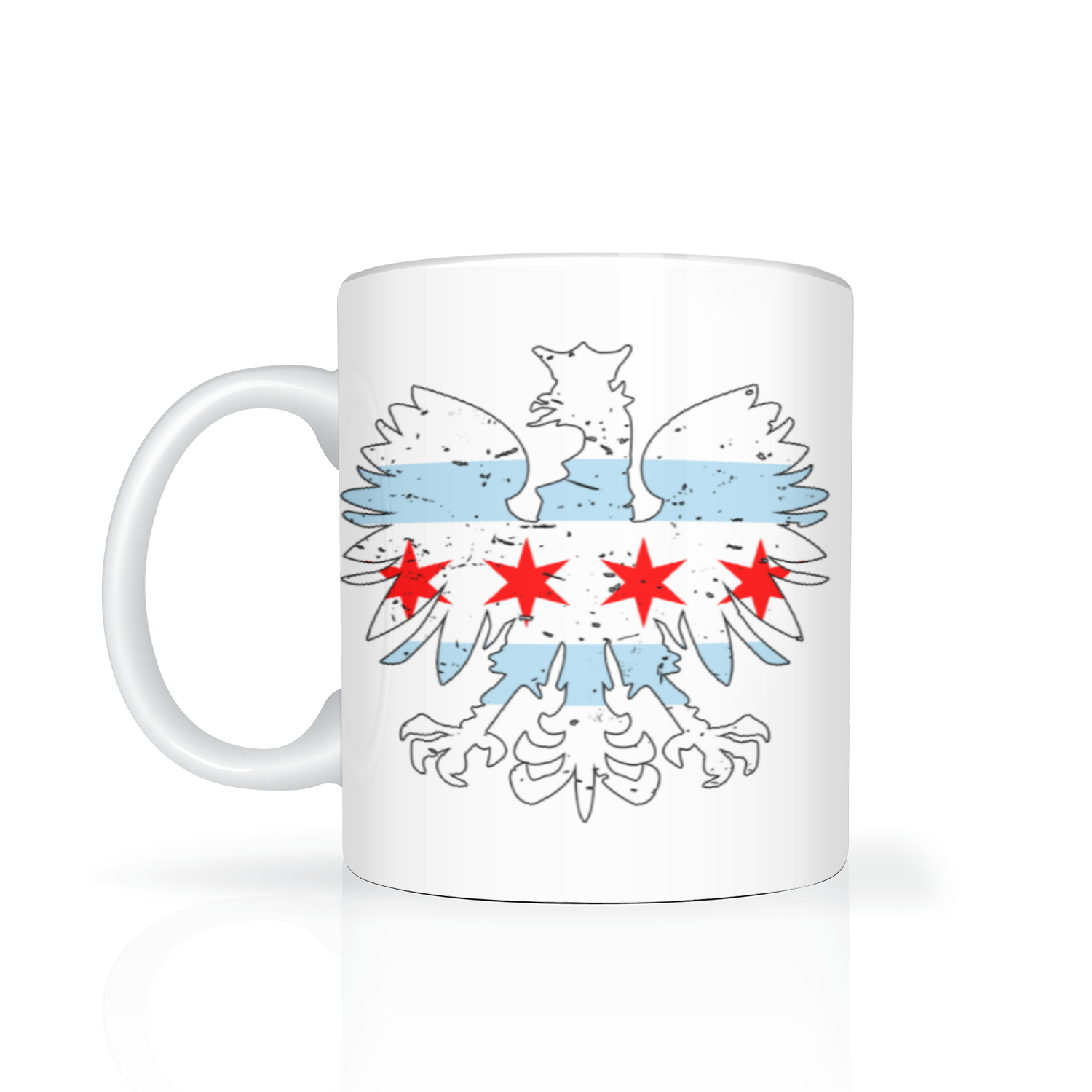 Chicago Flag Polish Eagle 11oz Mug