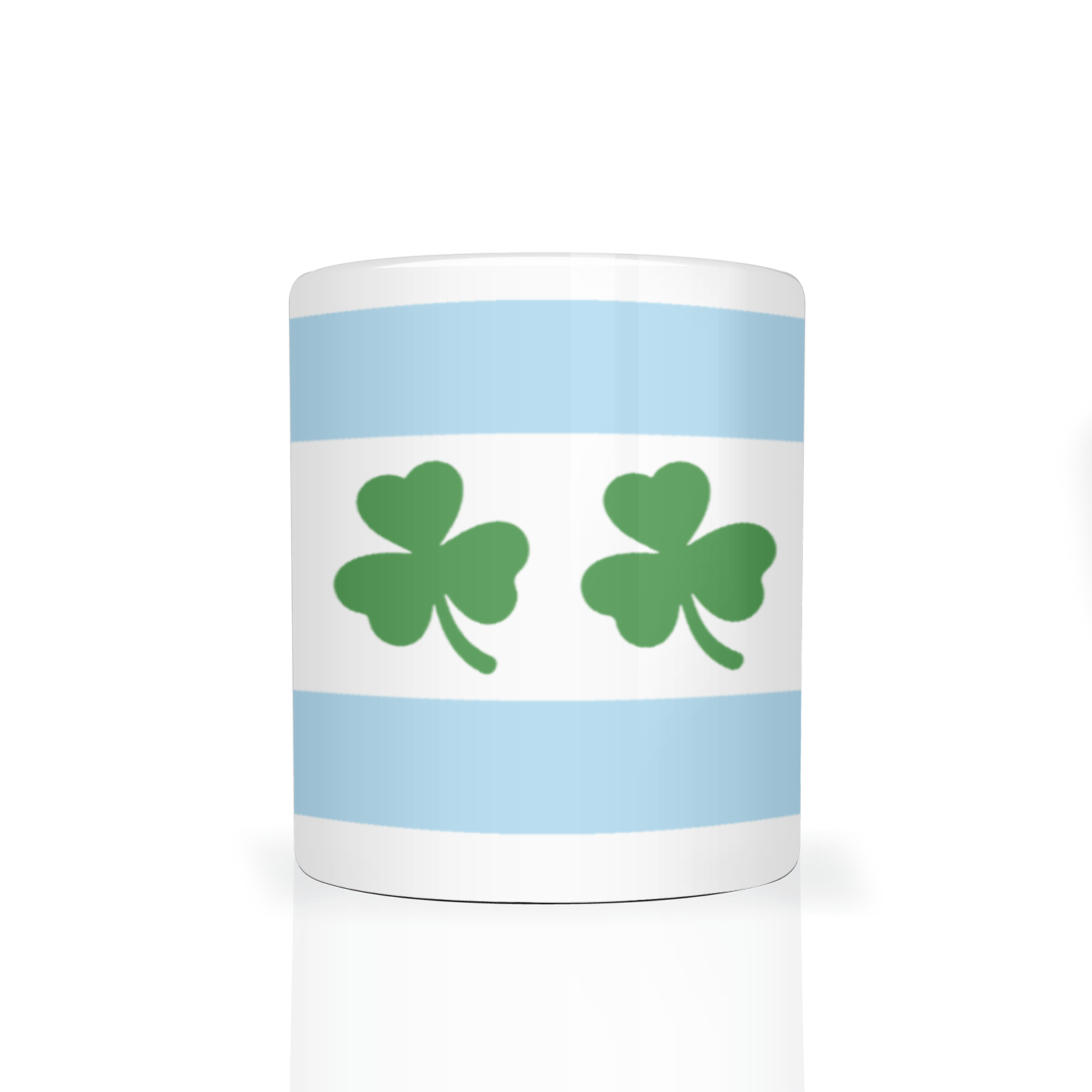 Chicago Flag Shamrock 2 Tone 11oz Mug